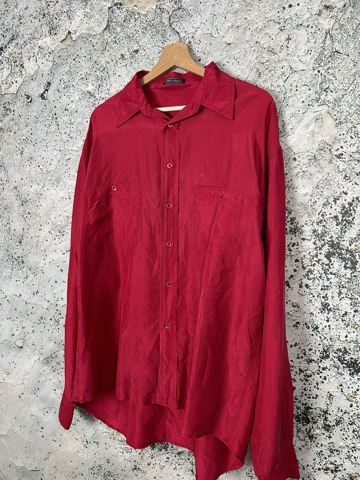 Other Vintage Silk Shirt Button Ups 90s Avantgarde Hype Size US XL / EU 56 / 4 - 2 Thumbnail