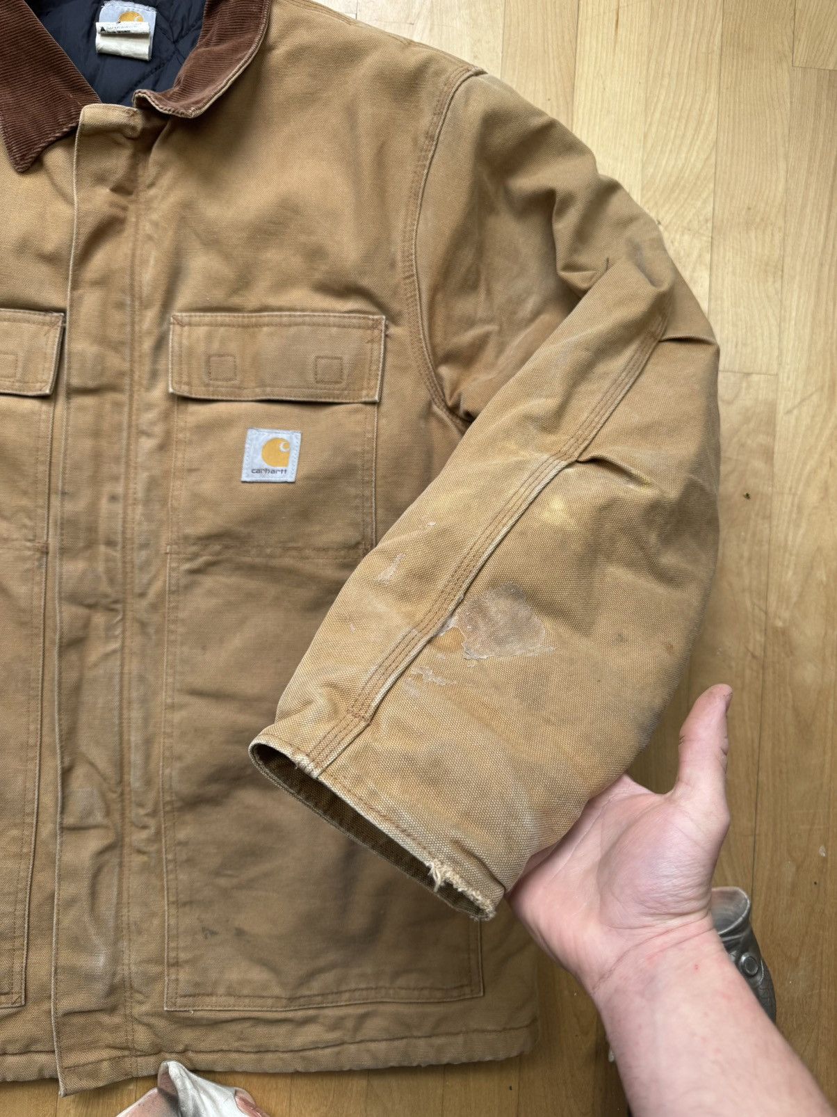 Carhartt × Vintage Vintage Carhartt Detroit Jacket Insulated 90s Size 42-L Size US L / EU 52-54 / 3 - 4 Thumbnail
