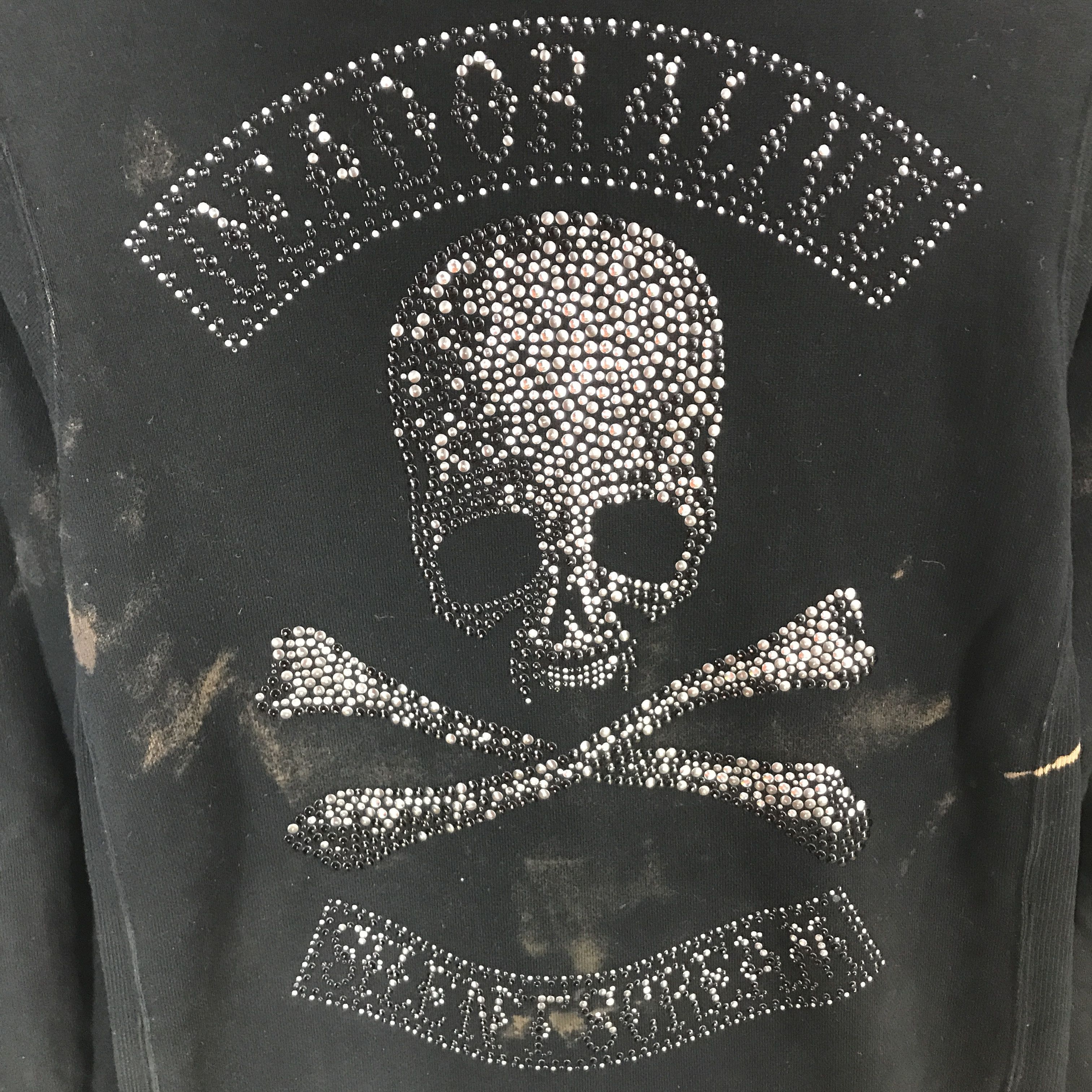 Roen gothic style roen Japan Acid Wash style skull hoodies jacket Size US XS / EU 42 / 0 - 5 Thumbnail