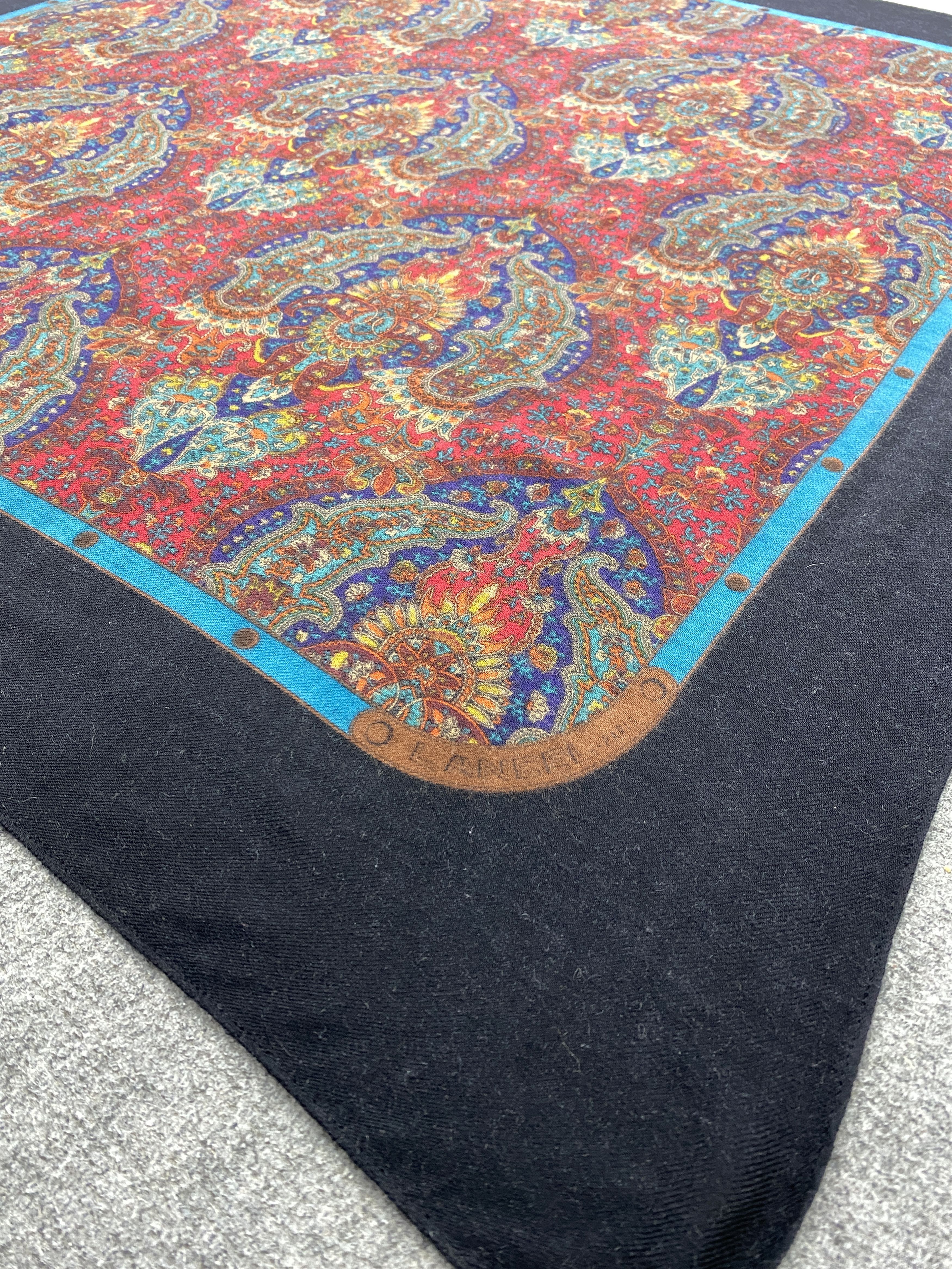 Japanese Brand × Vintage Japanese Brand Wool Shawl Babushka head Scarf SN0031 Size ONE SIZE - 4 Thumbnail