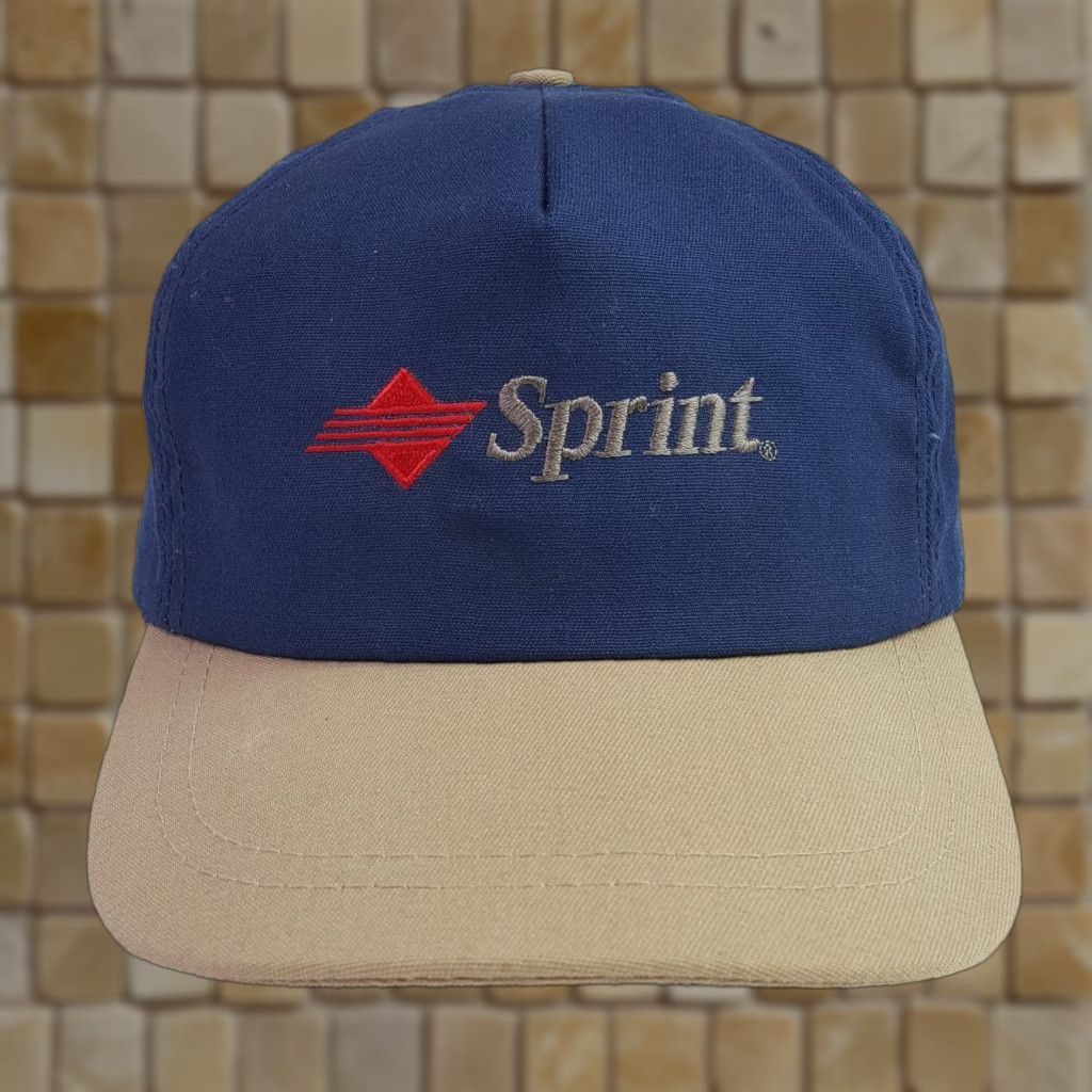 Logo 7 Vintage Sprint Phones Logo Snapback Adjustable Hat Baseball Cap Men Blue 90s Retro Phone Embroidered Adjustable Breathable Twill Cap America Mens Hats Size ONE SIZE - 1 Thumbnail