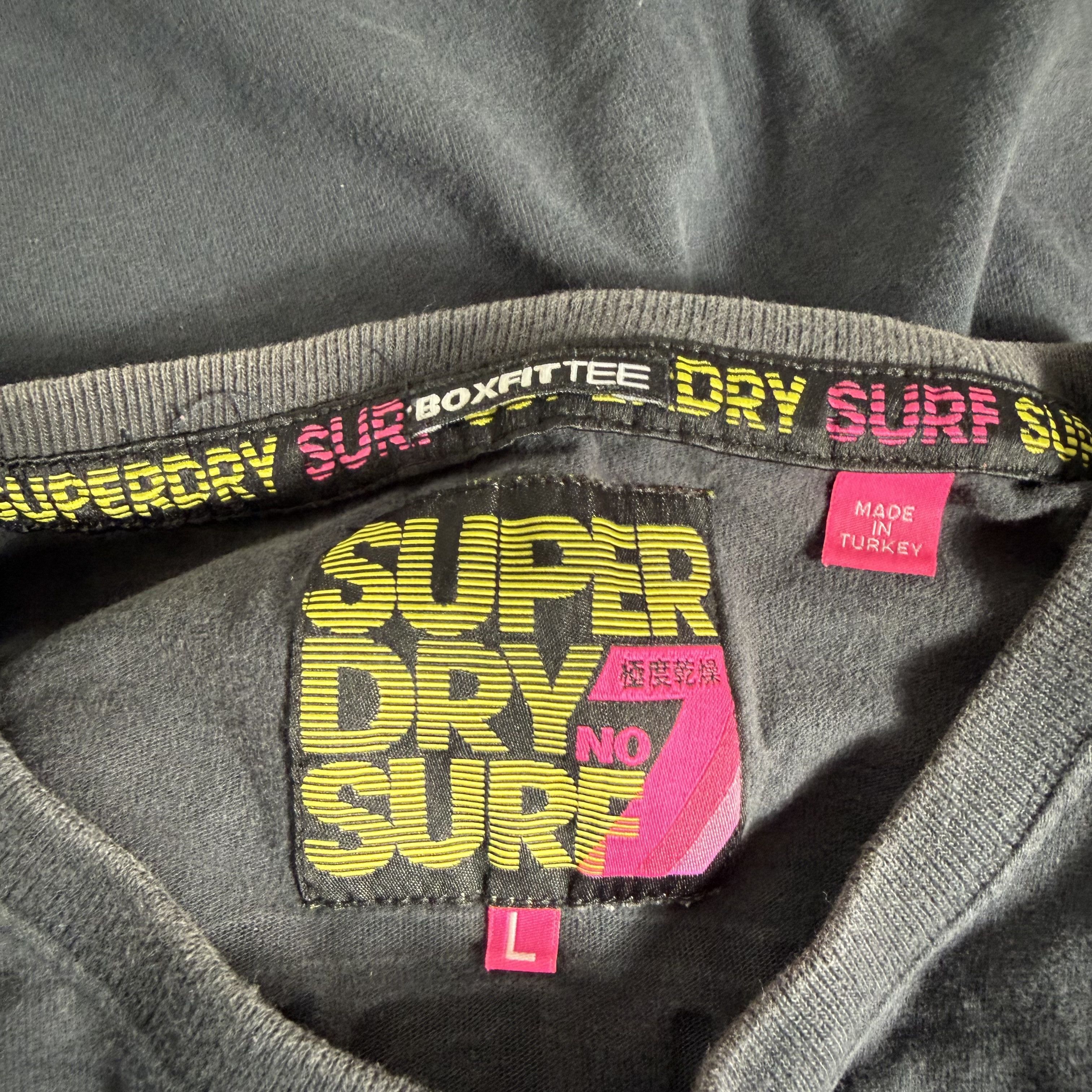 Superdry 🔥RARE🔥Superdry Surf Spellout Boxfit T-shirt Made in Turkey Size US L / EU 52-54 / 3 - 5 Thumbnail