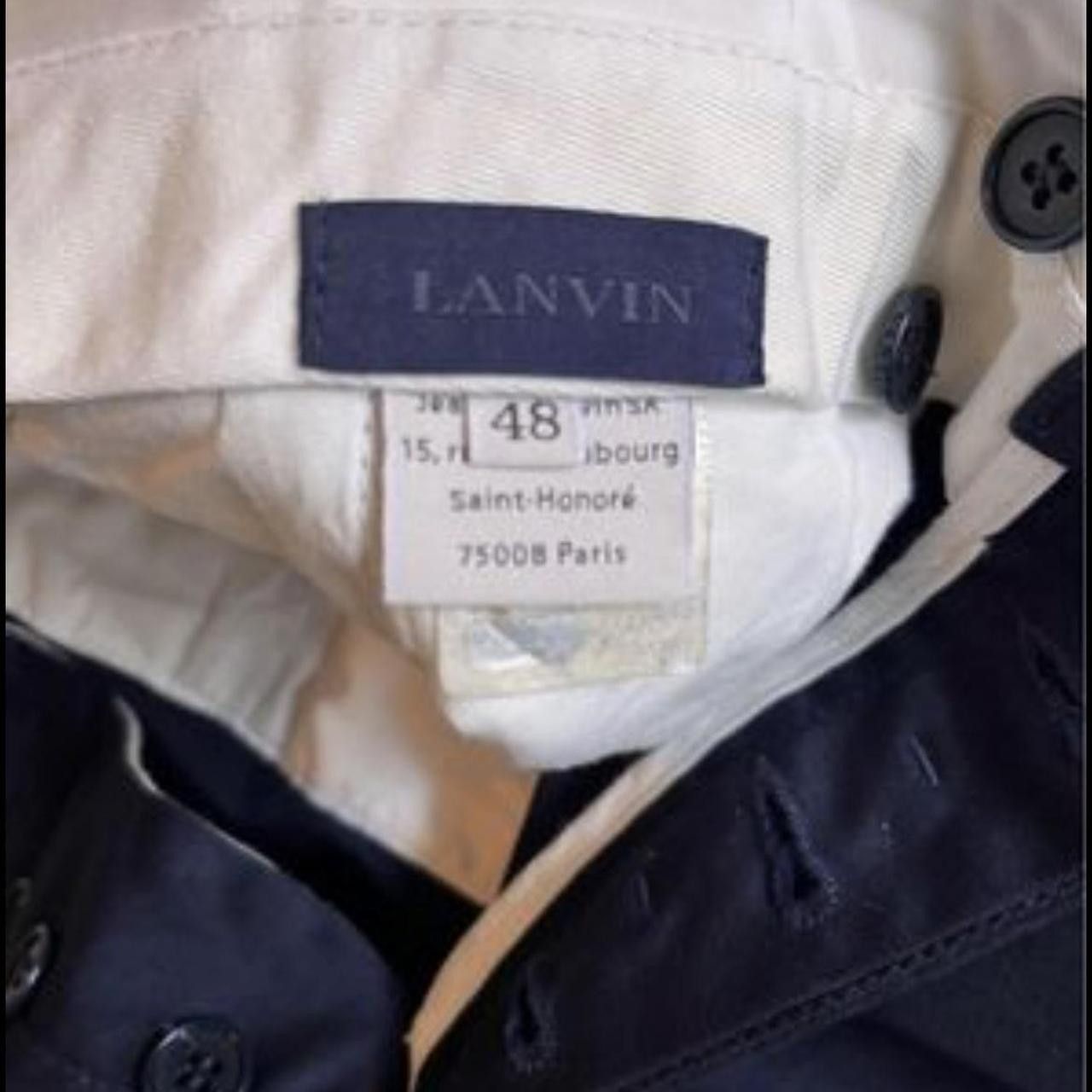 Lanvin Lanvin Men's Navy Trousers Size US 32 / EU 48 - 3 Thumbnail