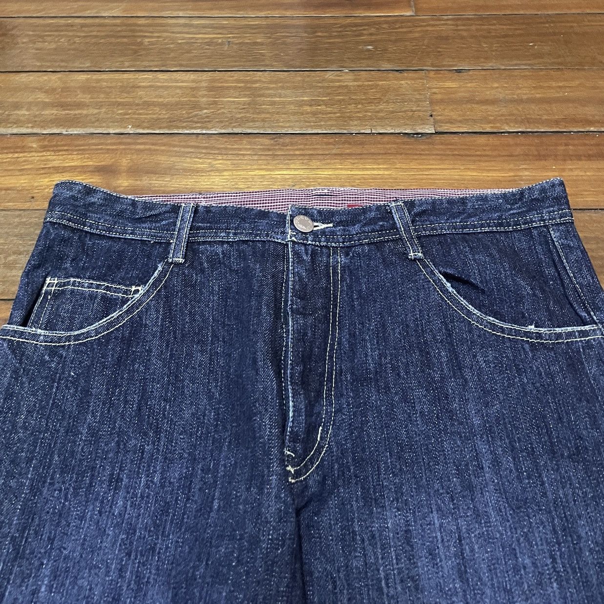 14th Addiction × Japanese Brand × Le Grande Bleu (L.G.B.) Rare Design Vintage Brand Drug store Patchwork Jeans 2000s Size US 31 - 3 Thumbnail