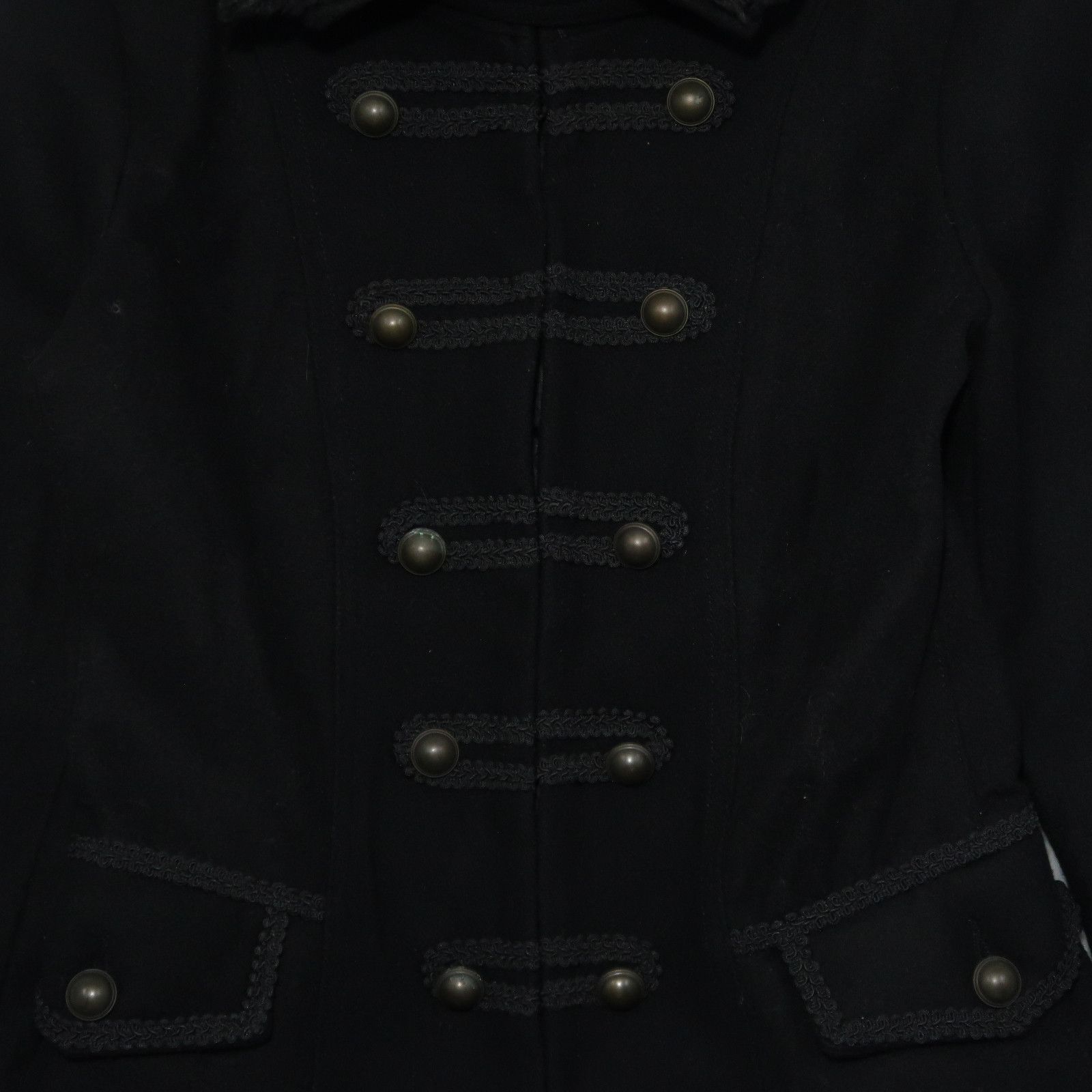 14th Addiction 2000s PPFM - Napoleon Wool Jacket Detachable Fur Size US S / EU 44-46 / 1 - 6 Thumbnail