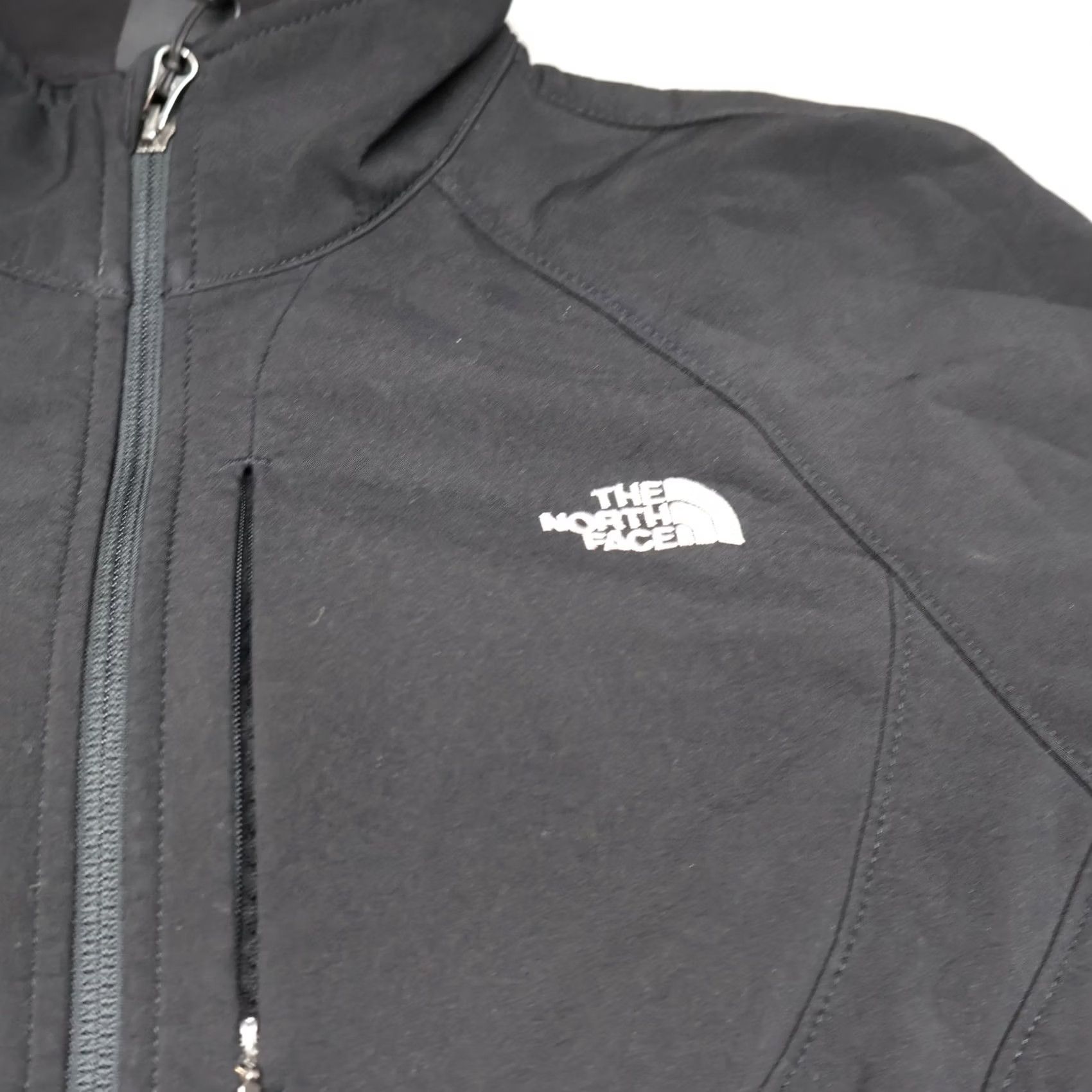 The North Face North Face Jacket Women XL BLK Softshell Wind Rain Full Zip Light Outdoor Hiking Size XL / US 12-14 / IT 48-50 - 3 Thumbnail