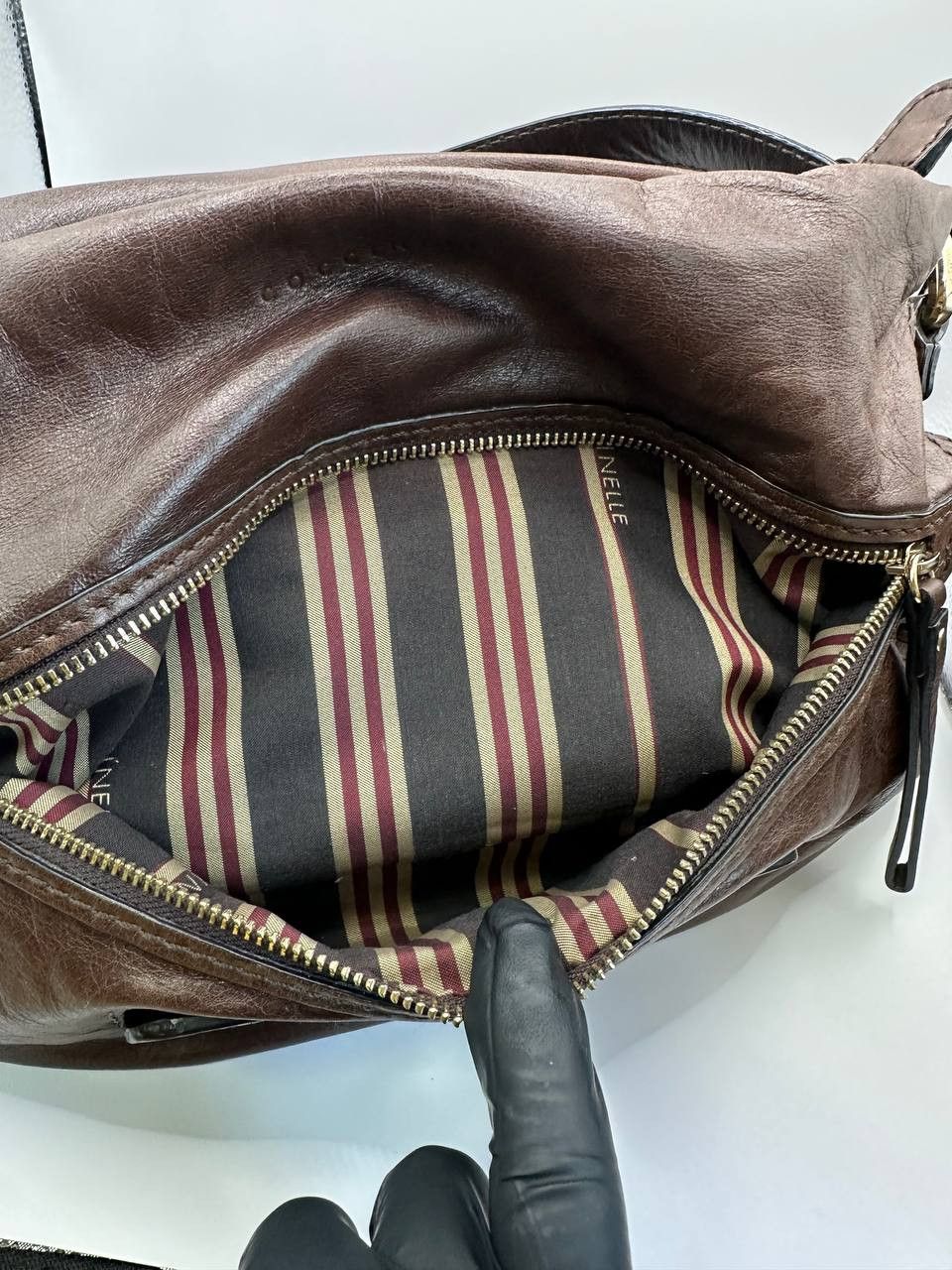 Other Coccinelle Brown Leather Shoulder Bag Classic Italian Design Size ONE SIZE - 12 Thumbnail