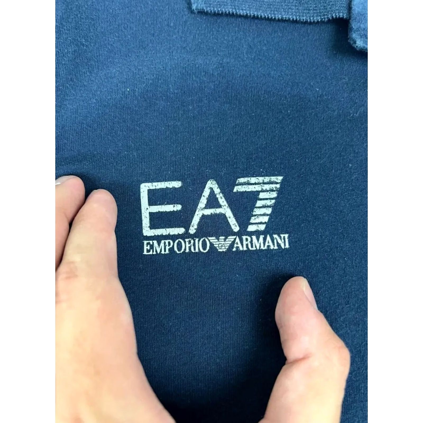 Emporio Armani Emporio Armani EA7 Polo Shirt Men SZ S Blue Big Logo Size US S / EU 44-46 / 1 - 7 Thumbnail
