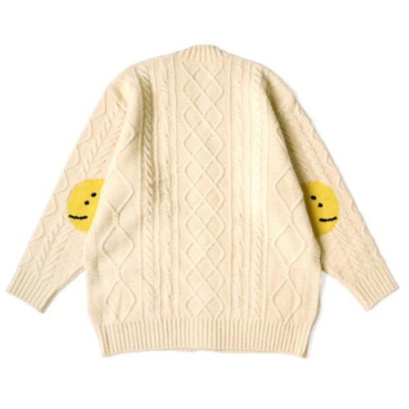 Kapital Kapital 5G Wool Cable Knit Profile Rainbowy Patch Cardigan Size US S / EU 44-46 / 1 - 3 Thumbnail