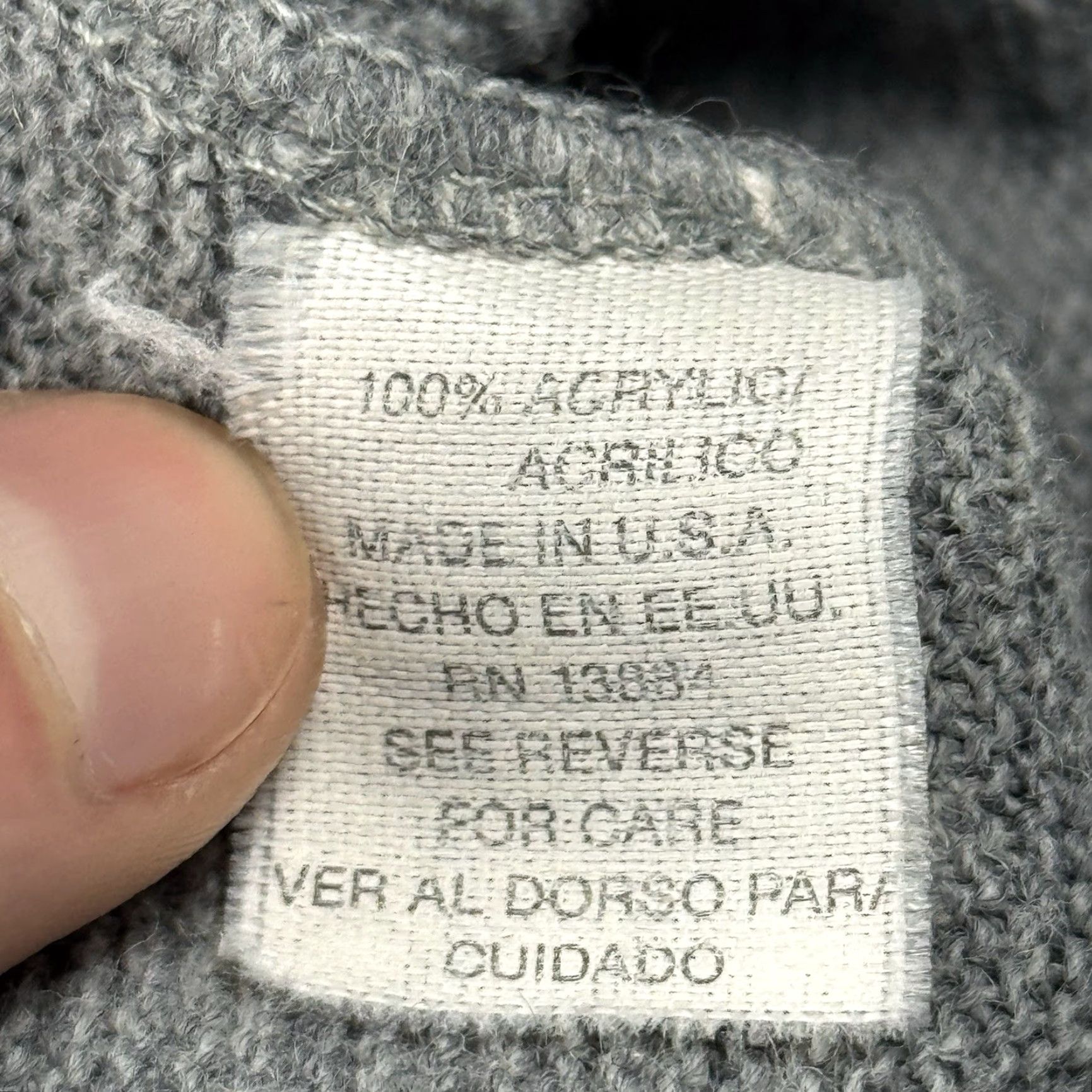 Izod VINTAGE IZOD Gray Cardigan Sweater Mens Large L Acrylic Knit V-Neck Logo Alligator 80s 90s Classic Size US L / EU 52-54 / 3 - 5 Thumbnail