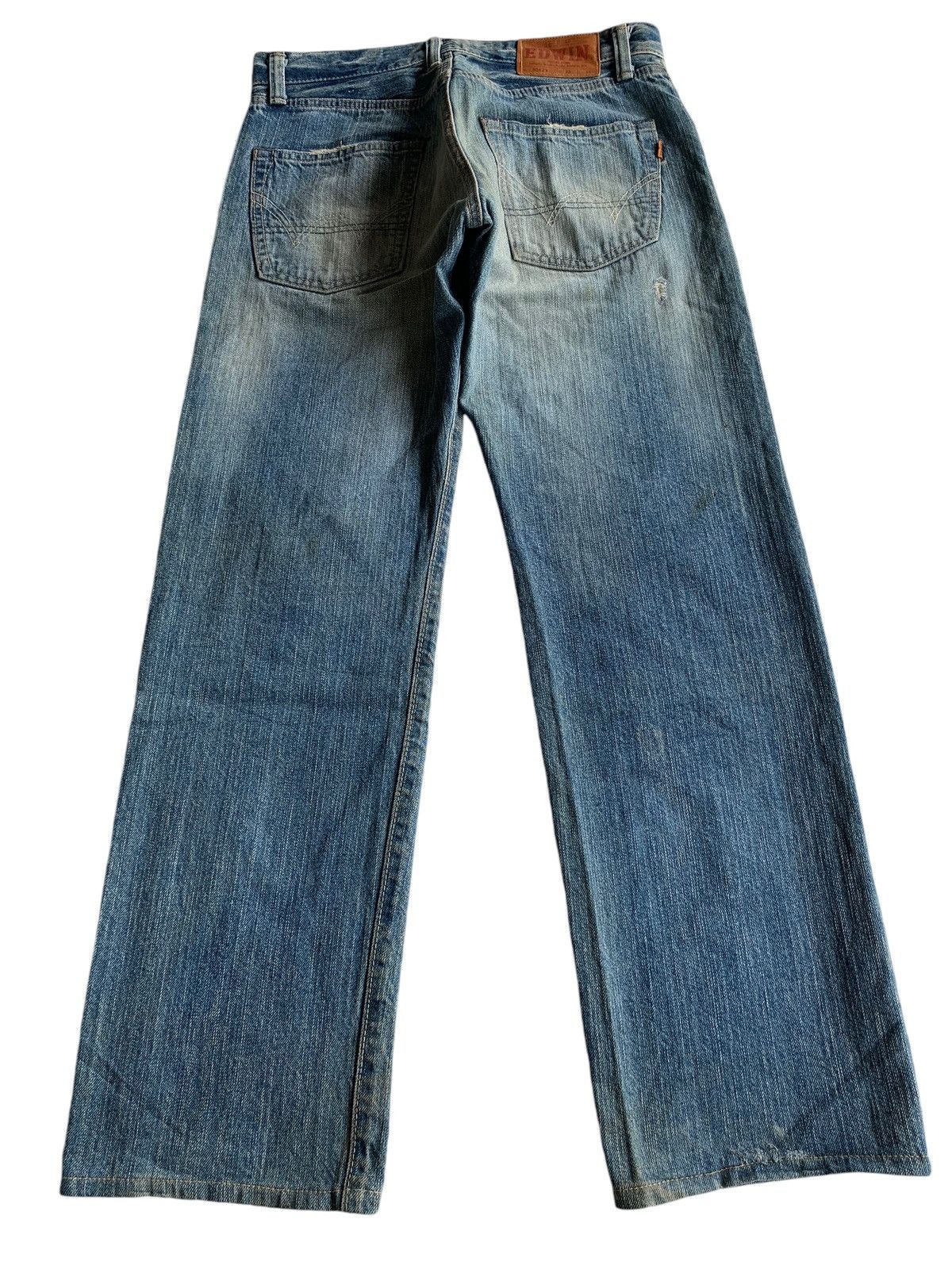 Edwin 505ZX Redline Selvedge distressed denim