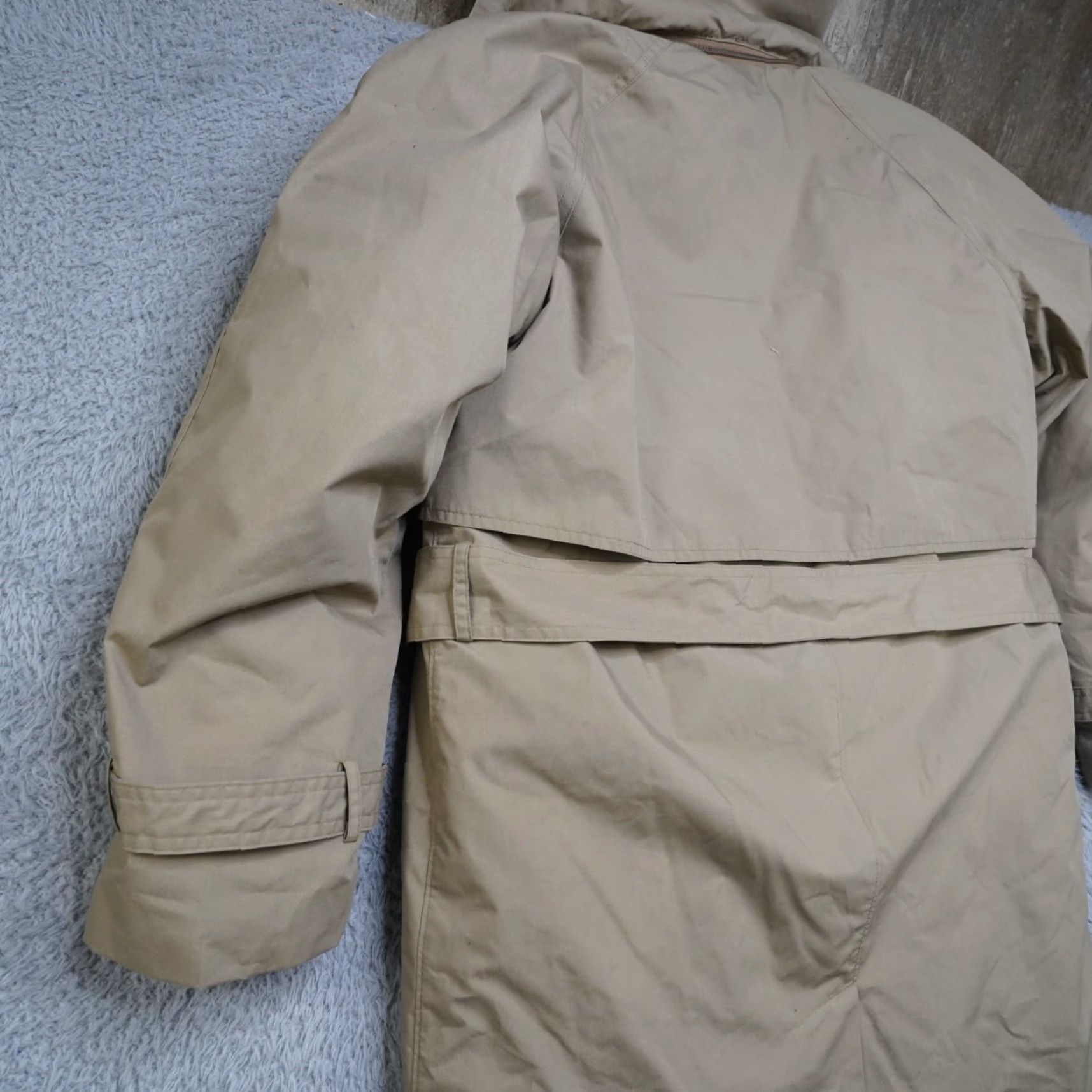 Vintage VINTAGE Cabela's Trench Coat Womens M Tan Goose Down Hooded Lined Jacket Flannel Wind-Resistant Pockets Long Shirt Size M / US 6-8 / IT 42-44 - 7 Thumbnail