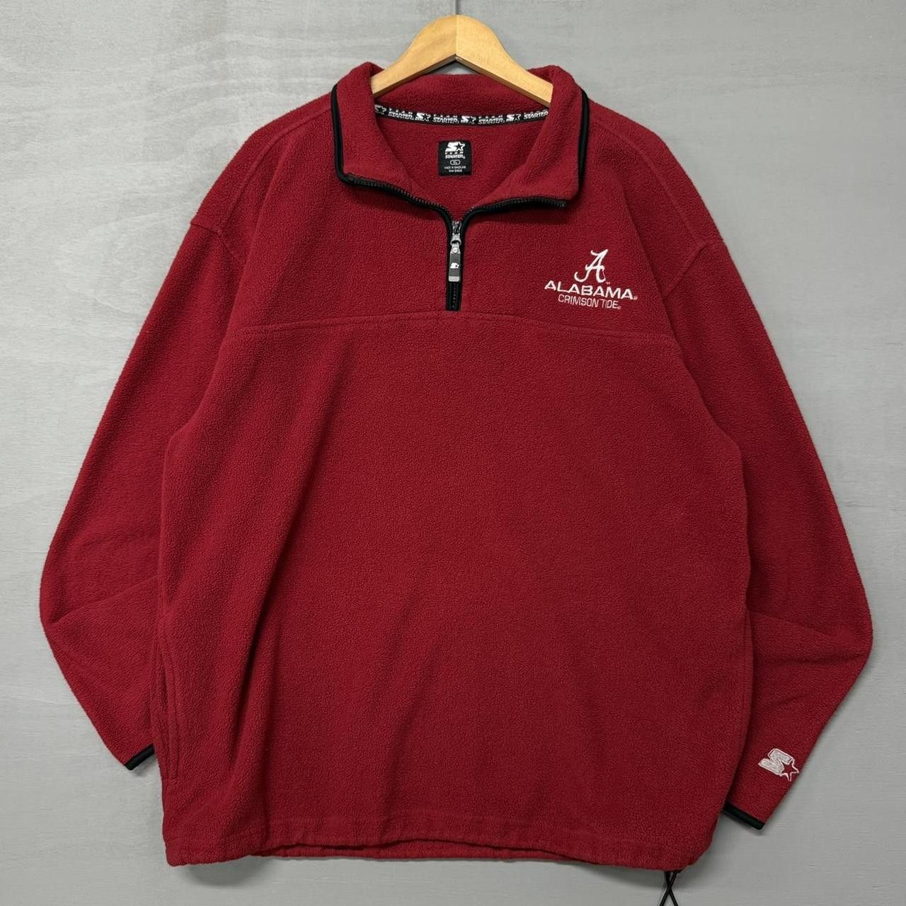 Starter Y2K Starter Alabama Crimson Tide 1/4 Zip Fleece Pullover XL Size US XL / EU 56 / 4 - 1 Thumbnail