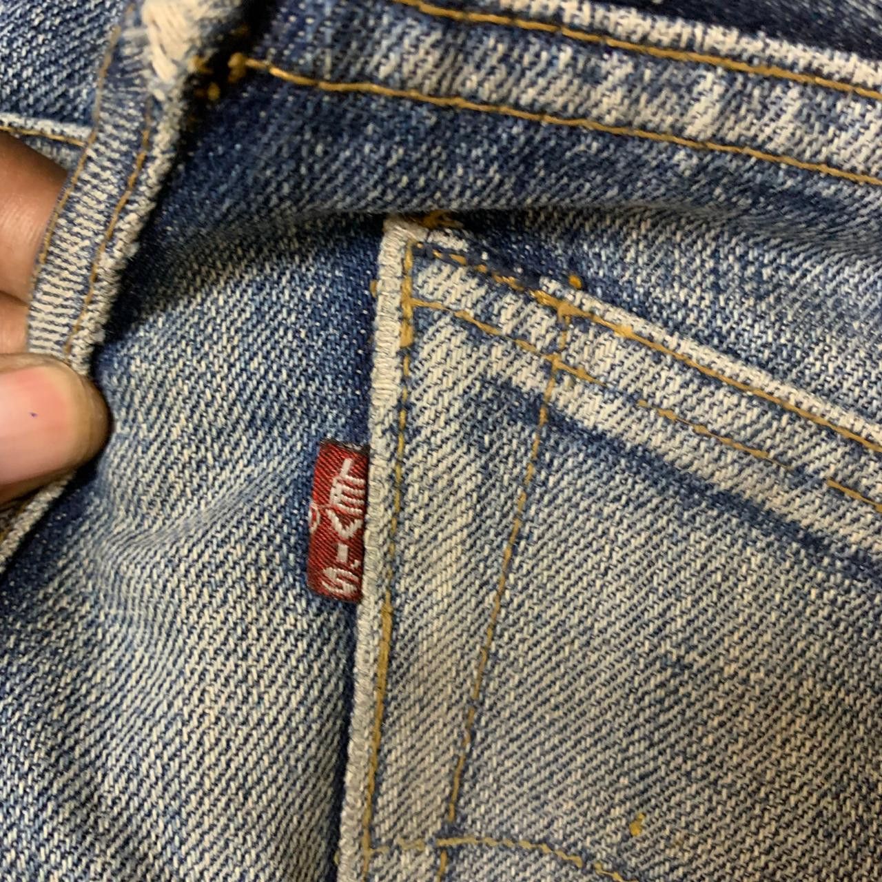 Vintage vintage y2k levis selvage inspired denim Size US 32 / EU 48 - 4 Thumbnail