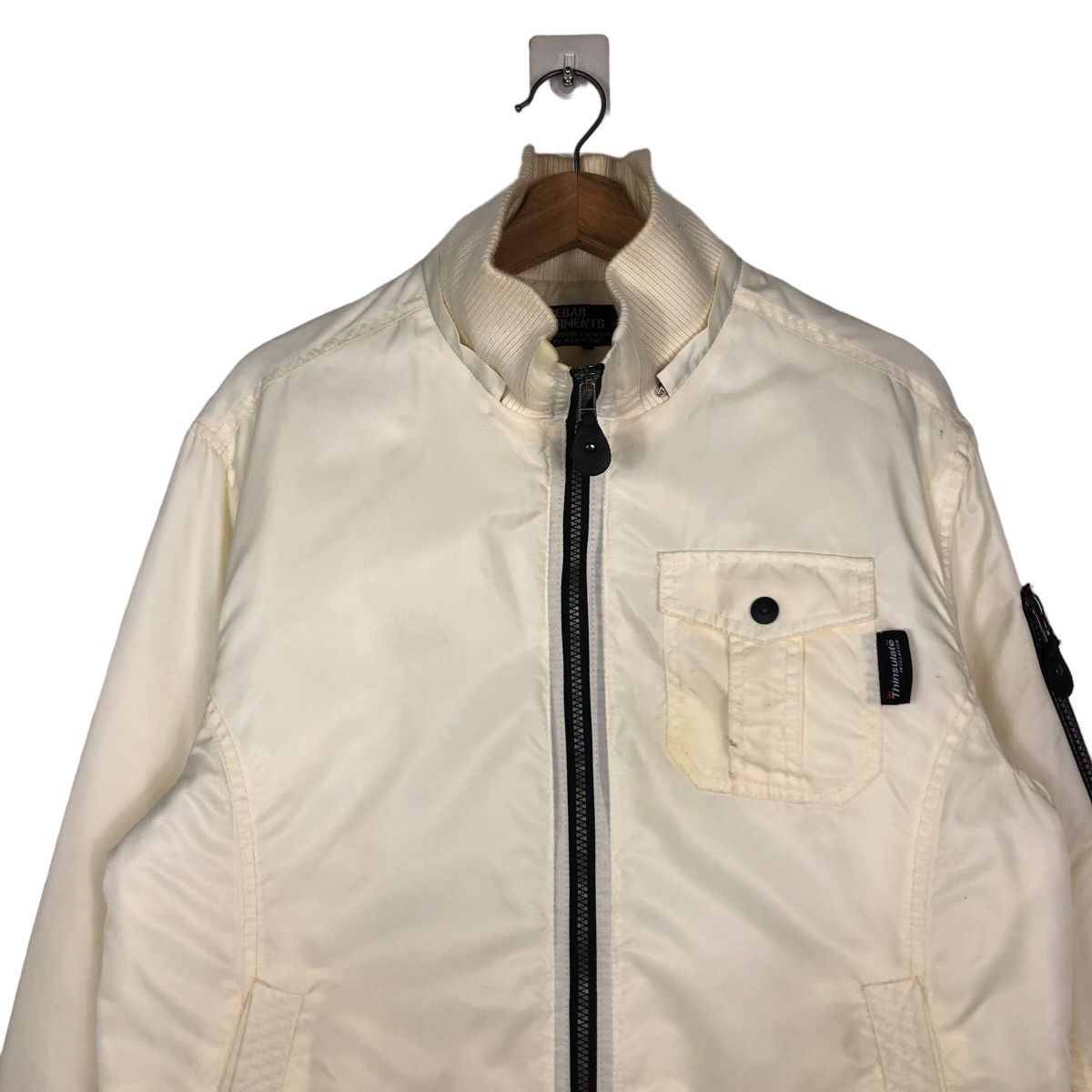 Japanese Brand 🔥Vintage Bomber Jacket Crebar Garments Inspire Issey Miyake Size US L / EU 52-54 / 3 - 3 Thumbnail