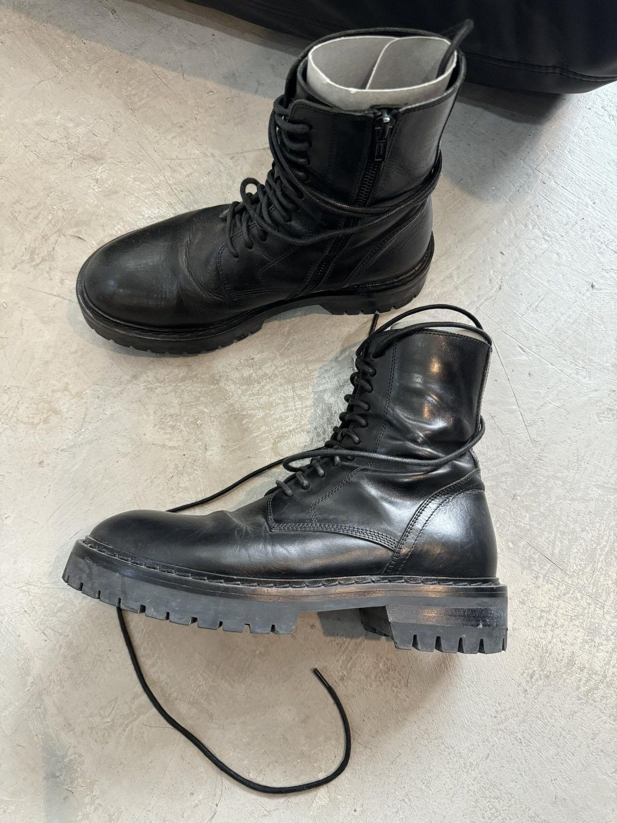 Ann Demeulemeester Ann demeulemeester triple lace boots sz