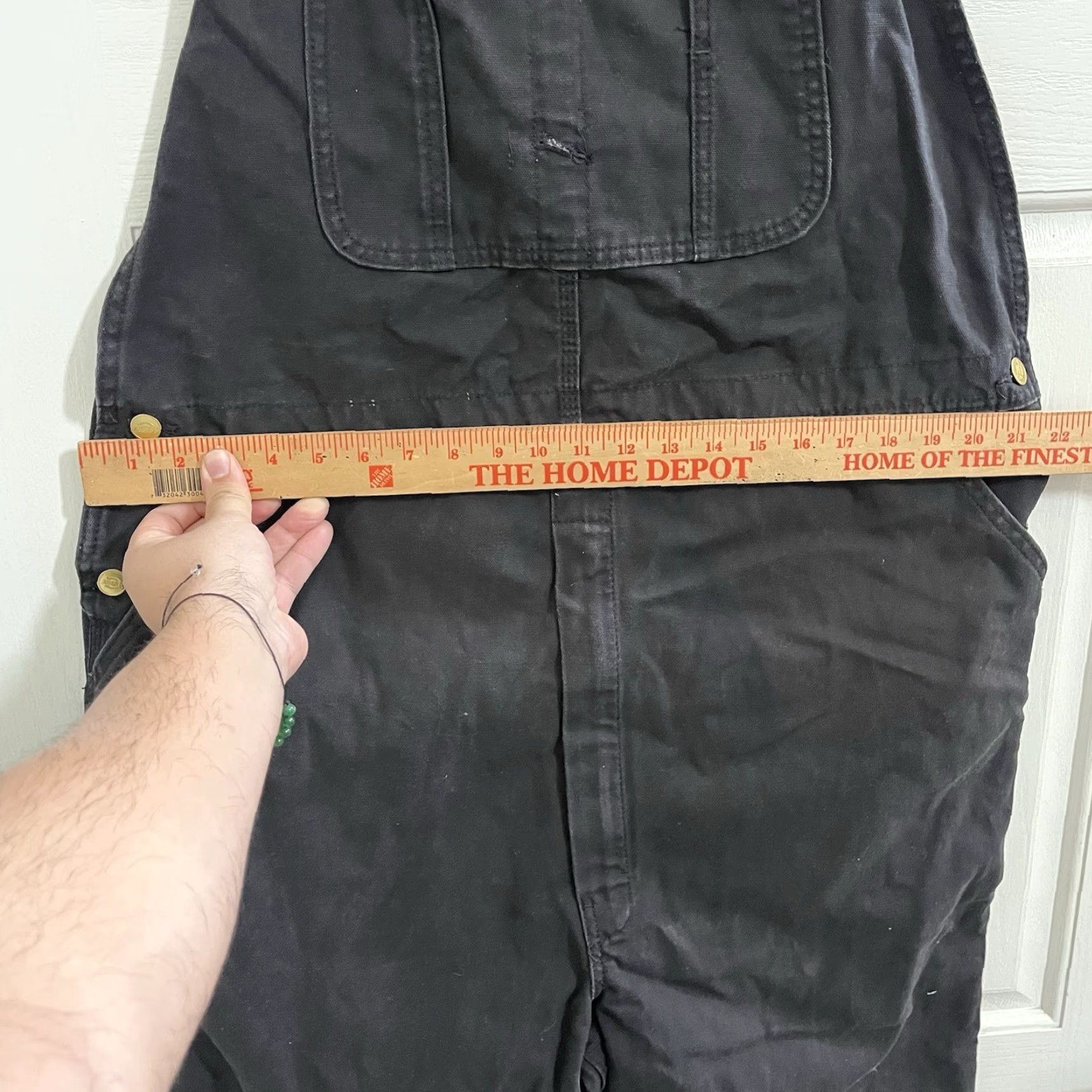 Dickies VINTAGE Dickies Dungarees Men Jeans 40x32 Black Canvas Overalls Work Wear 90s Grunge Retro USA Size US 40 / EU 56 - 6 Thumbnail