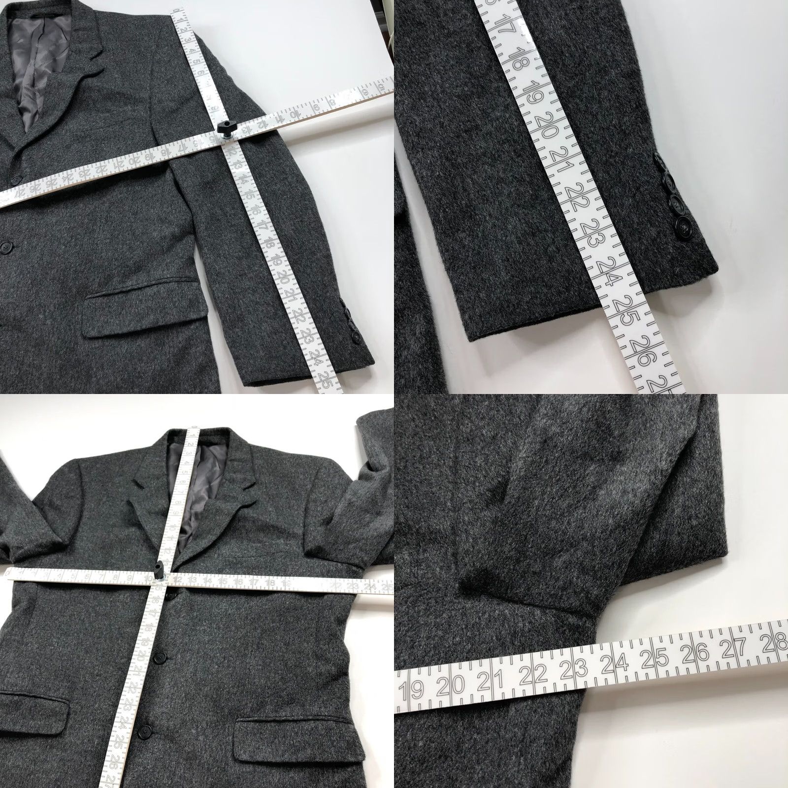 Jos. A. Bank Jos. A Bank Camel Hair 44L Long Button Blazer Sport Coat Jacket Gray Mens Size 44R - 8 Thumbnail
