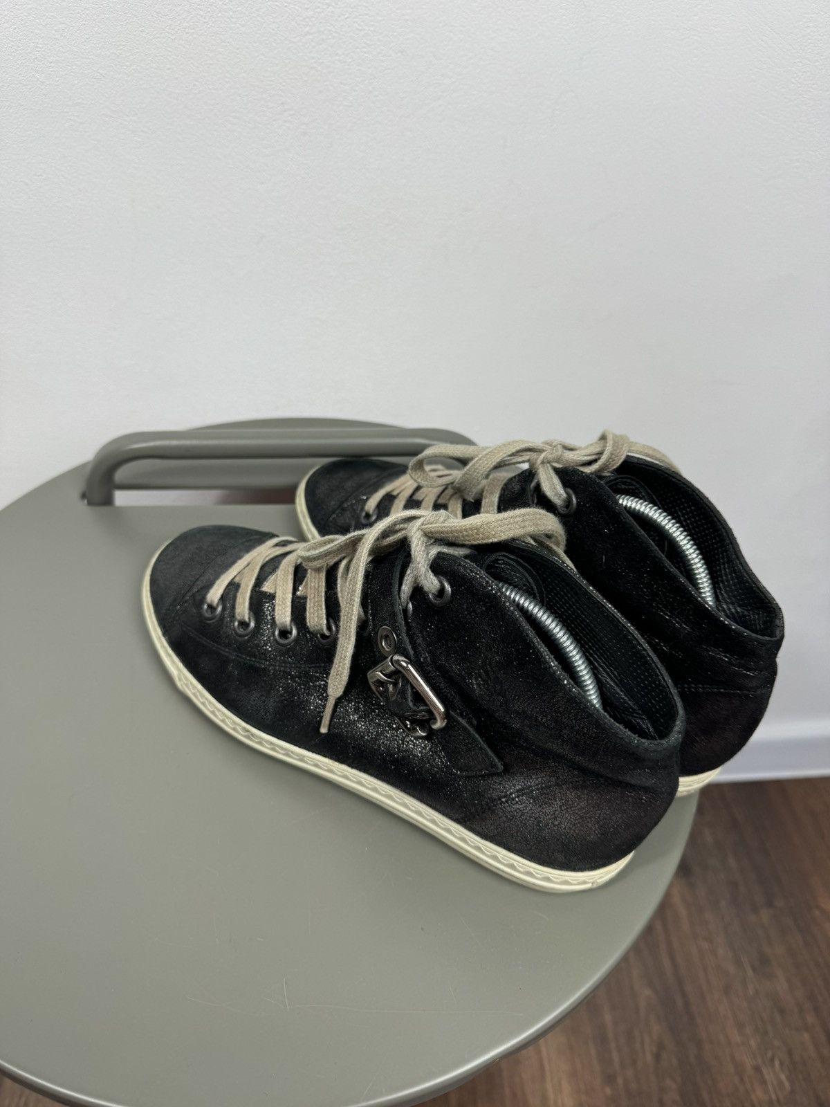 Other Paul Green Black High Top Sneakers Buckle Shoes 39 Size US 8 / IT 38 - 12 Thumbnail