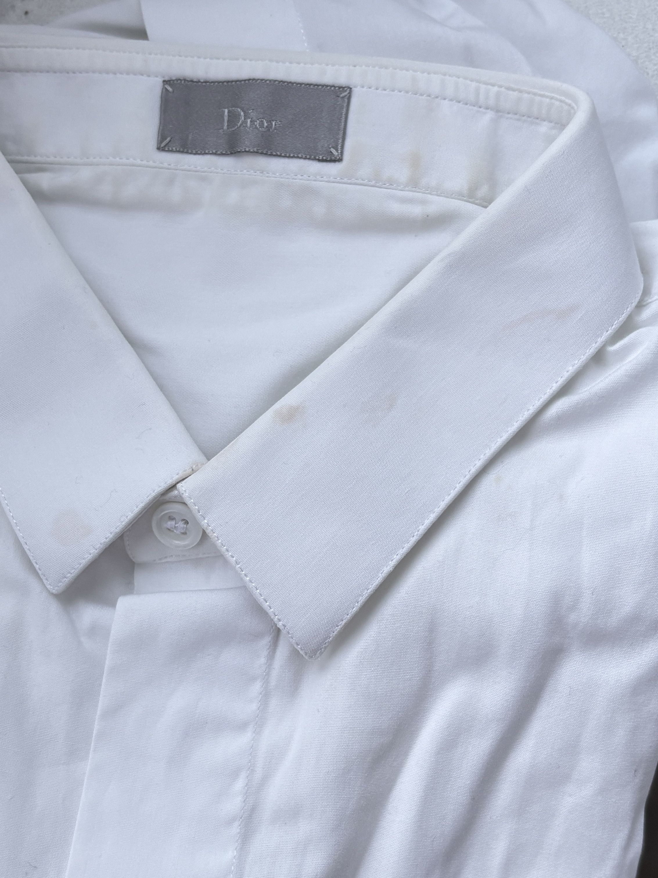 Dior × Hedi Slimane ⚡️QUICK SALE⚡️Dior by Hedi Slimane White Shirt Size US L / EU 52-54 / 3 - 9 Thumbnail