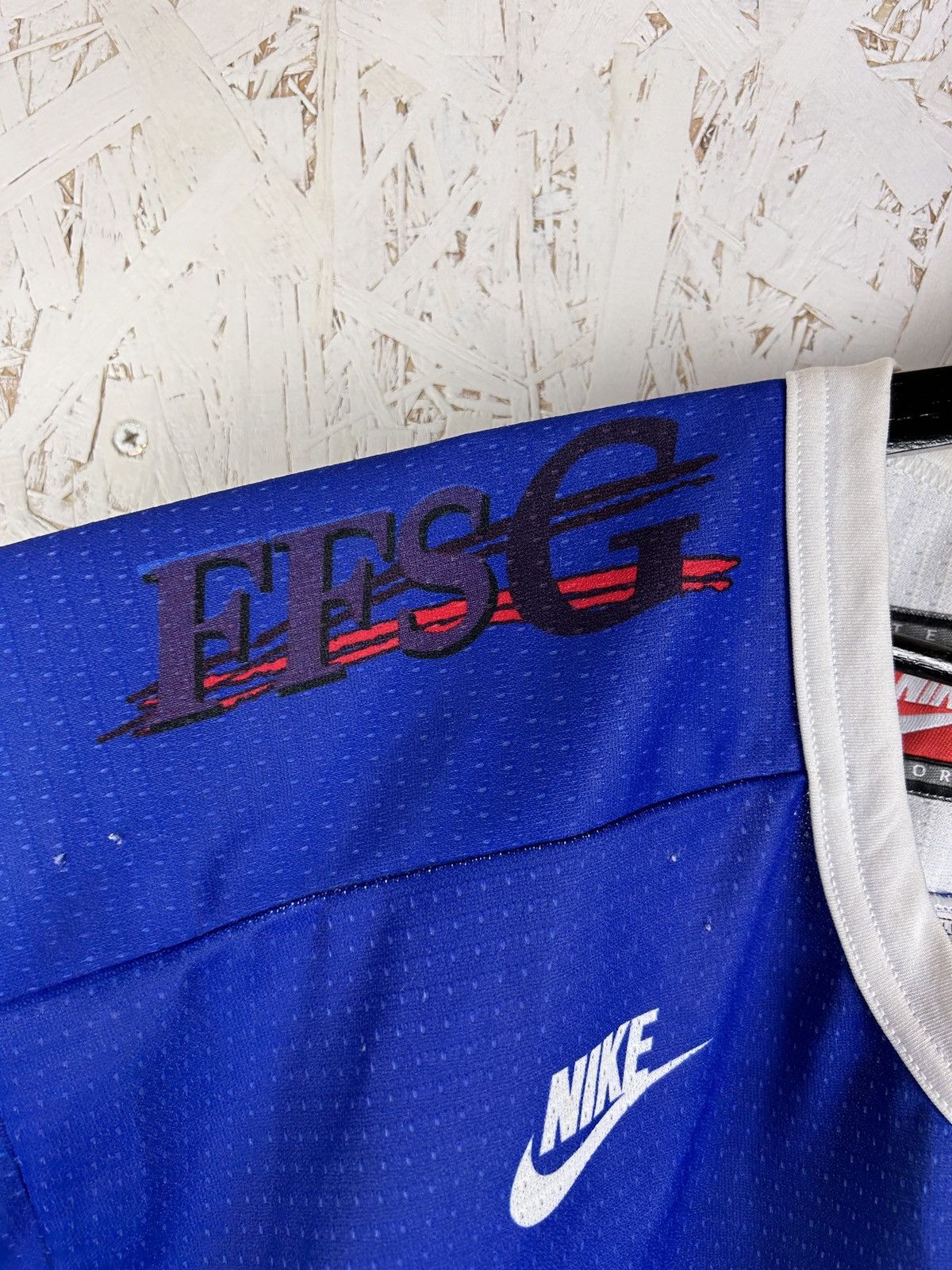 NHL 90s Vintage Nike France 1996 Away NHL Hockey Jersey Size US L / EU 52-54 / 3 - 9 Thumbnail