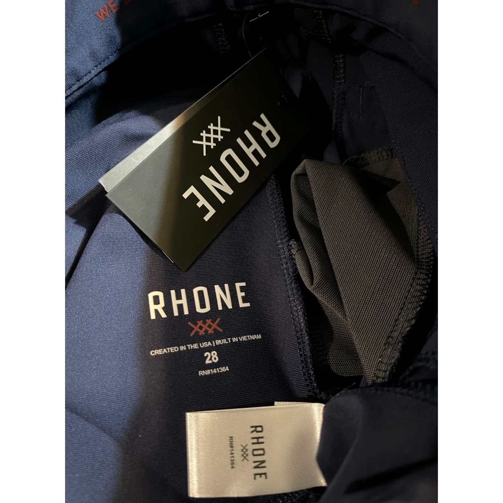Rhone Rhone Commuter Pant Athletic Casual Navy Blue Khaki Pants - Men 28 Slim Straight Inseam 33 Navy Mens Brand New Size US 28 / EU 44 - 5 Thumbnail