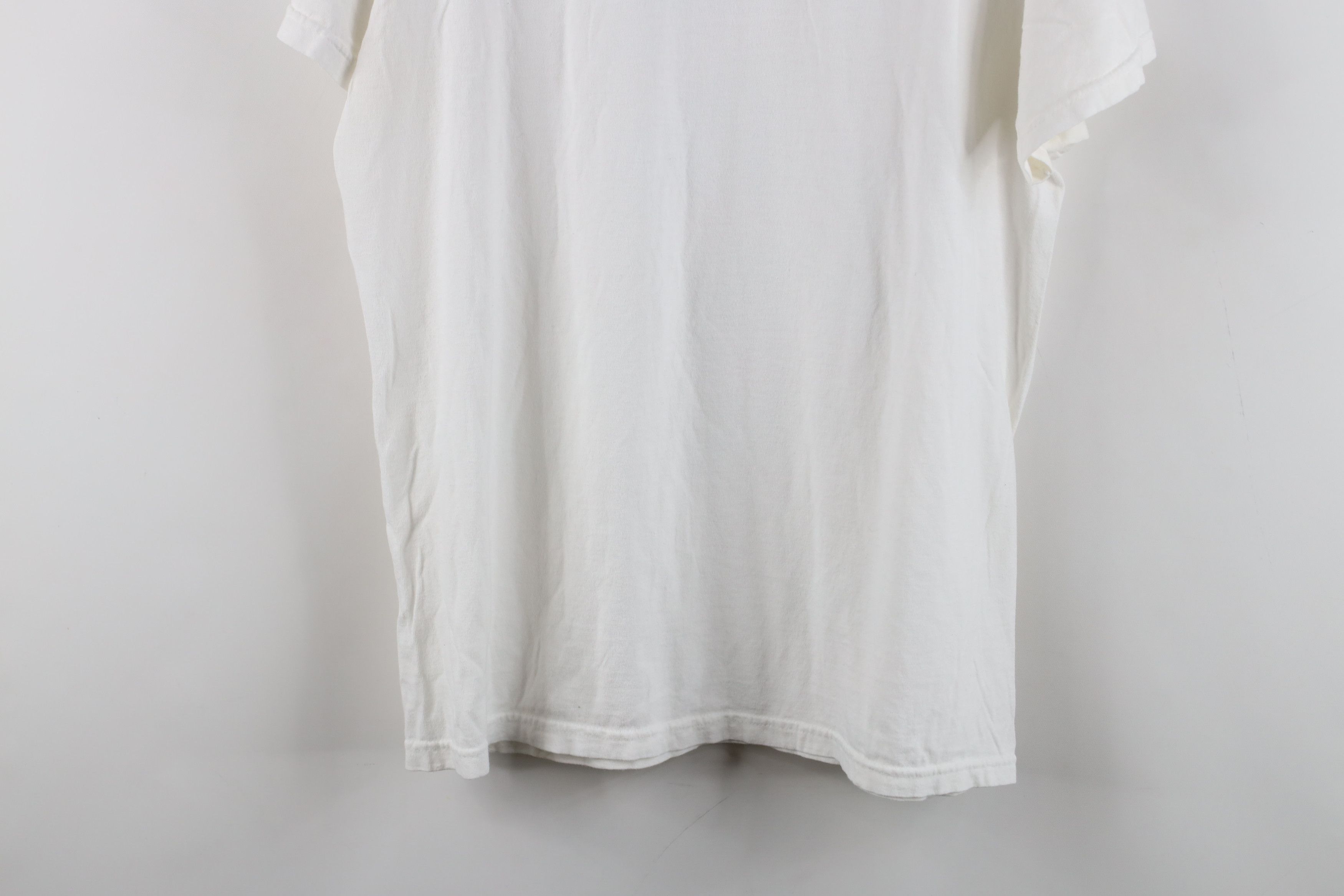 Vintage Vintage 90s Streetwear Cotton Short Sleeve T-Shirt White Size US L / EU 52-54 / 3 - 9 Thumbnail
