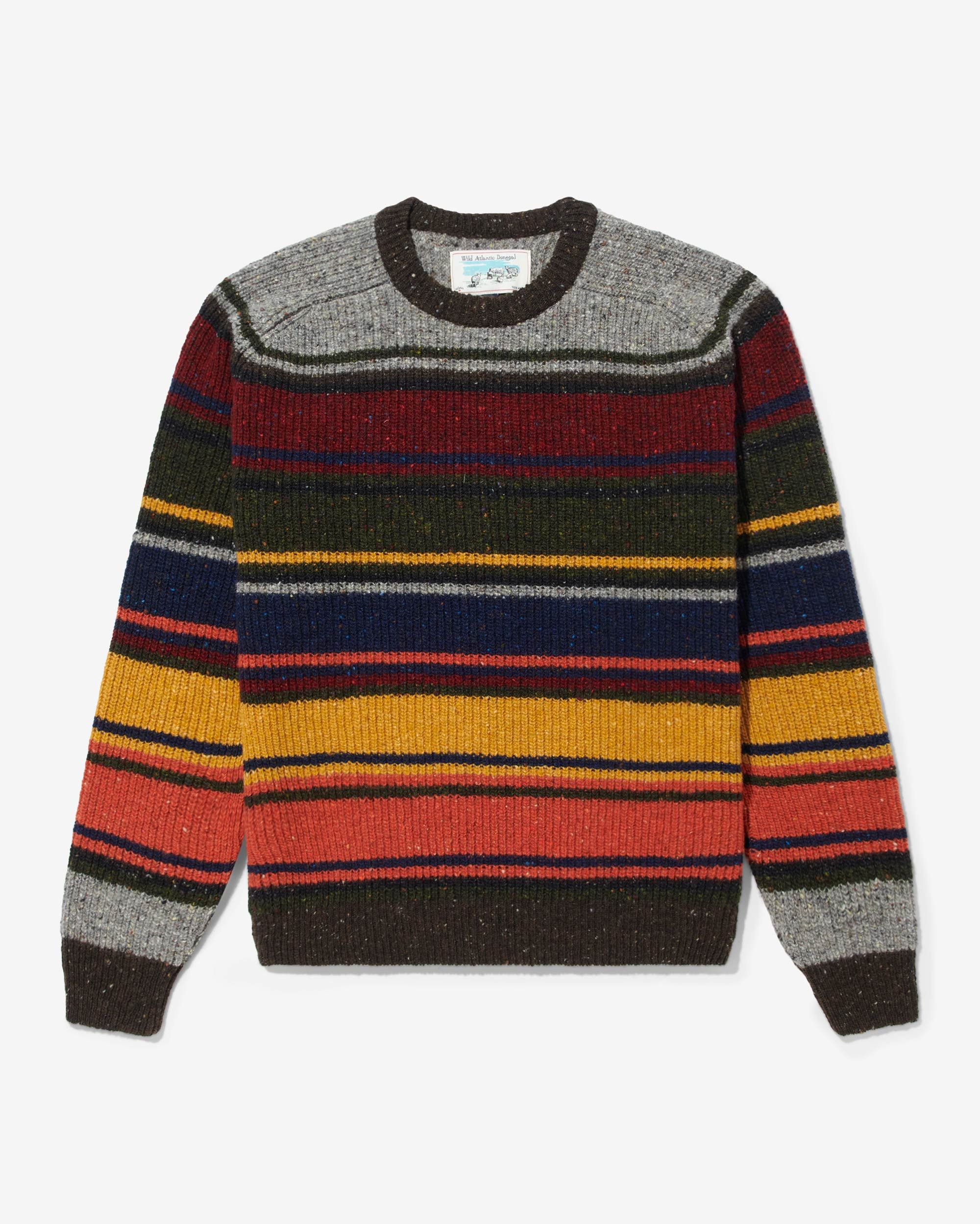 Noah Striped Donegal Shaker Sweater | Grailed