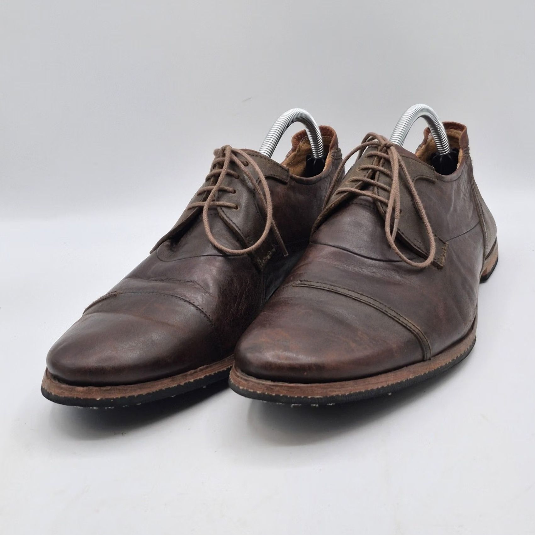 VINTAGE Timberland Boot Company Shoes Mens 10 Brown Leather  display picture 3