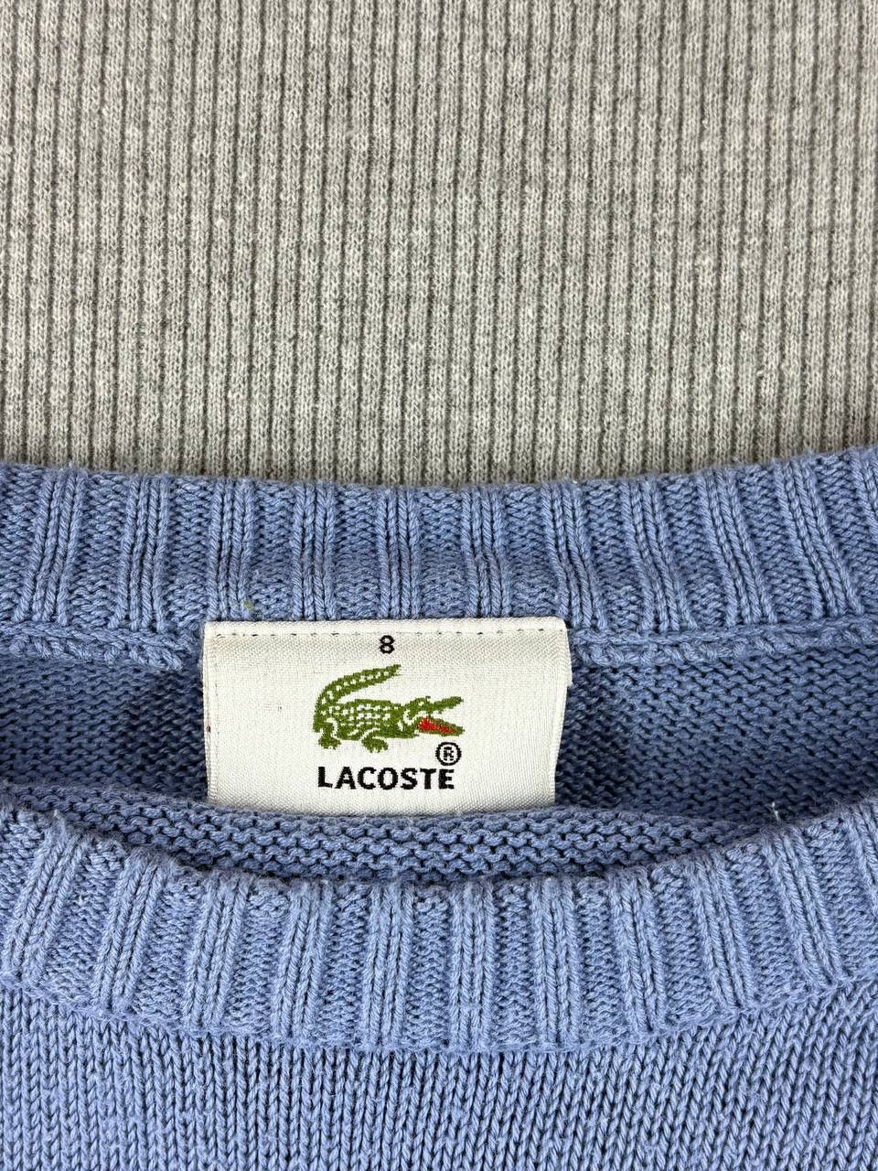 Lacoste Lacoste vintage knit sweater blue/white mini logo Size US L / EU 52-54 / 3 - 6 Thumbnail