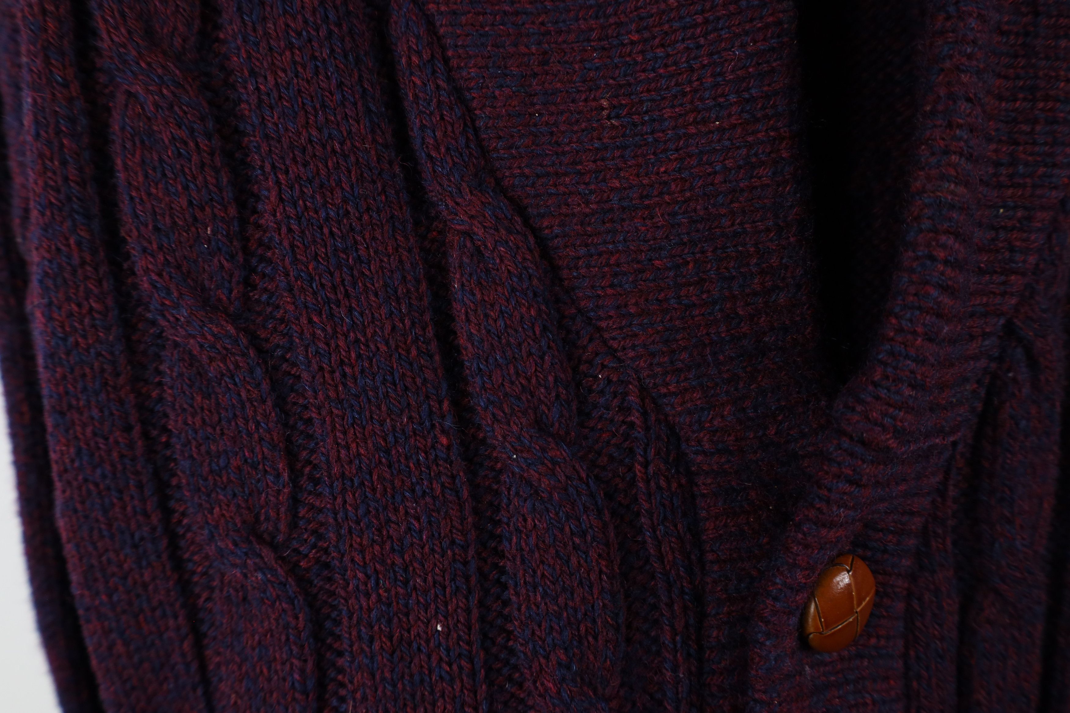 Eddie Bauer × Vintage Vintage 90s Eddie Bauer Knit Shawl Cardigan Sweater USA Size US L / EU 52-54 / 3 - 6 Thumbnail
