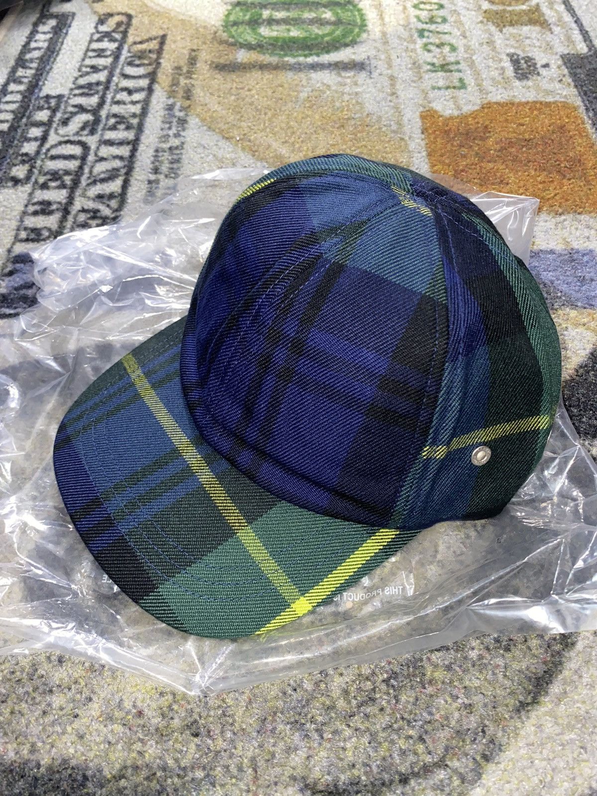 Palace Palace Guard 6-Panel Hat Black Watch Plaid Size ONE SIZE - 1 Thumbnail