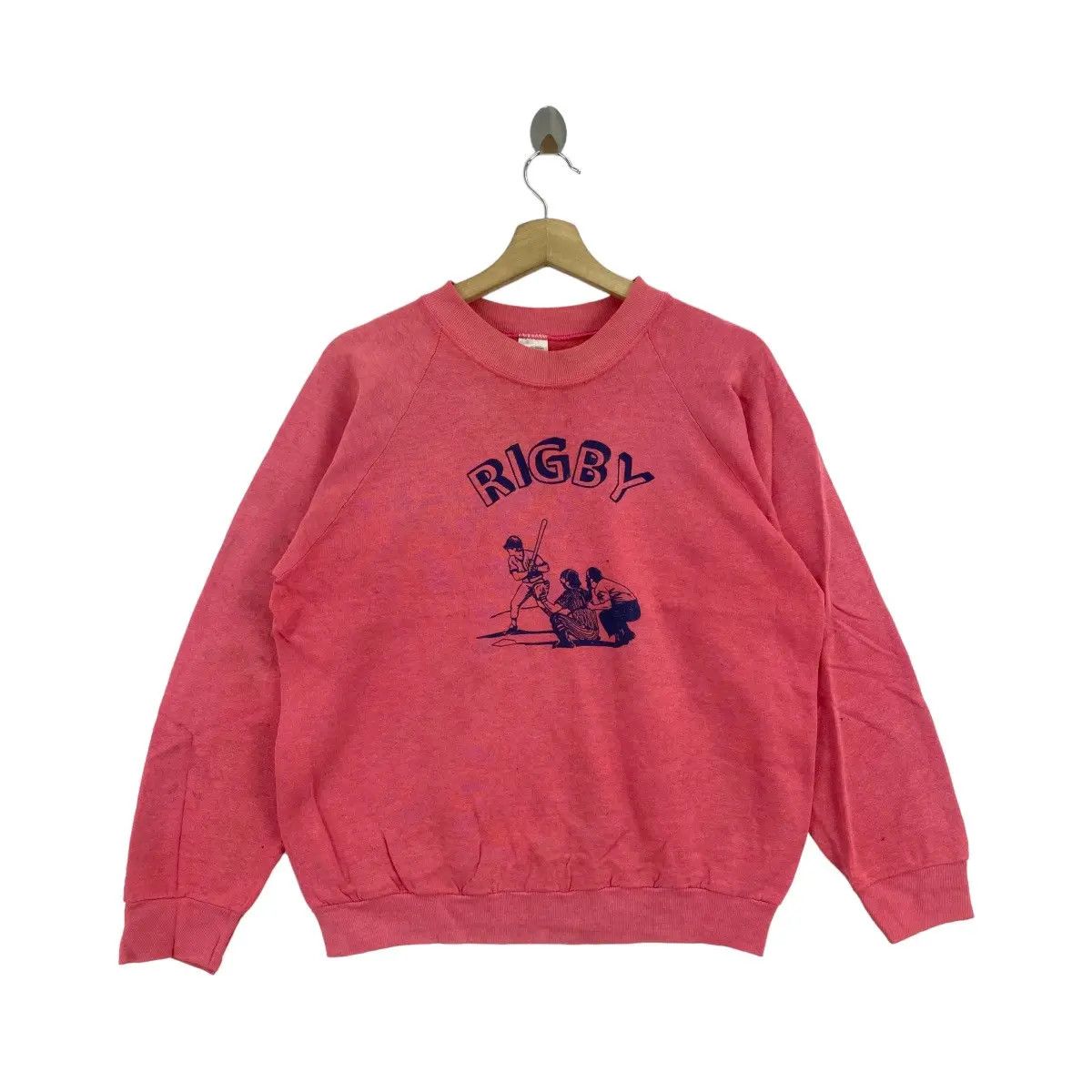 ntage 80’ RIGBY SPORTSWEAR Baseball Parody Sweatshirt