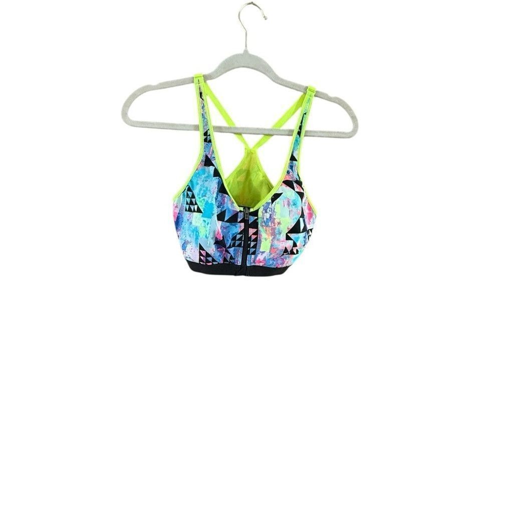 Victoria's Secret Victoria's Secret Neon Multi-Color Sports Bra Size ONE SIZE - 8 Thumbnail