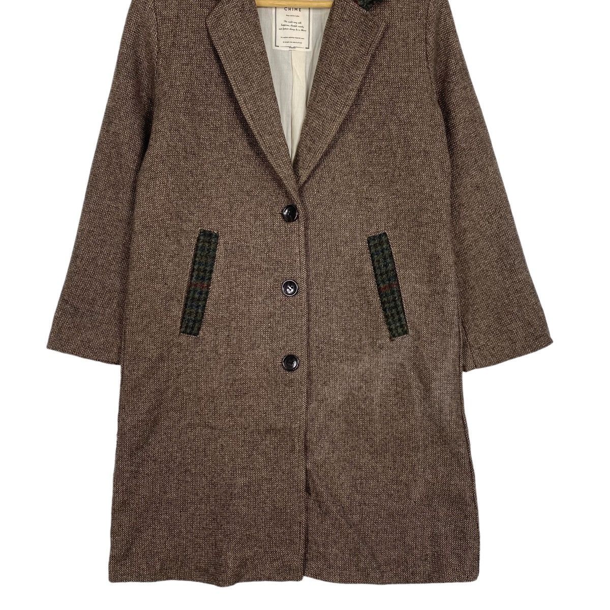 Japanese Brand Harris Tweed X Chime wool long coat Size S / US 4 / IT 40 - 5 Thumbnail