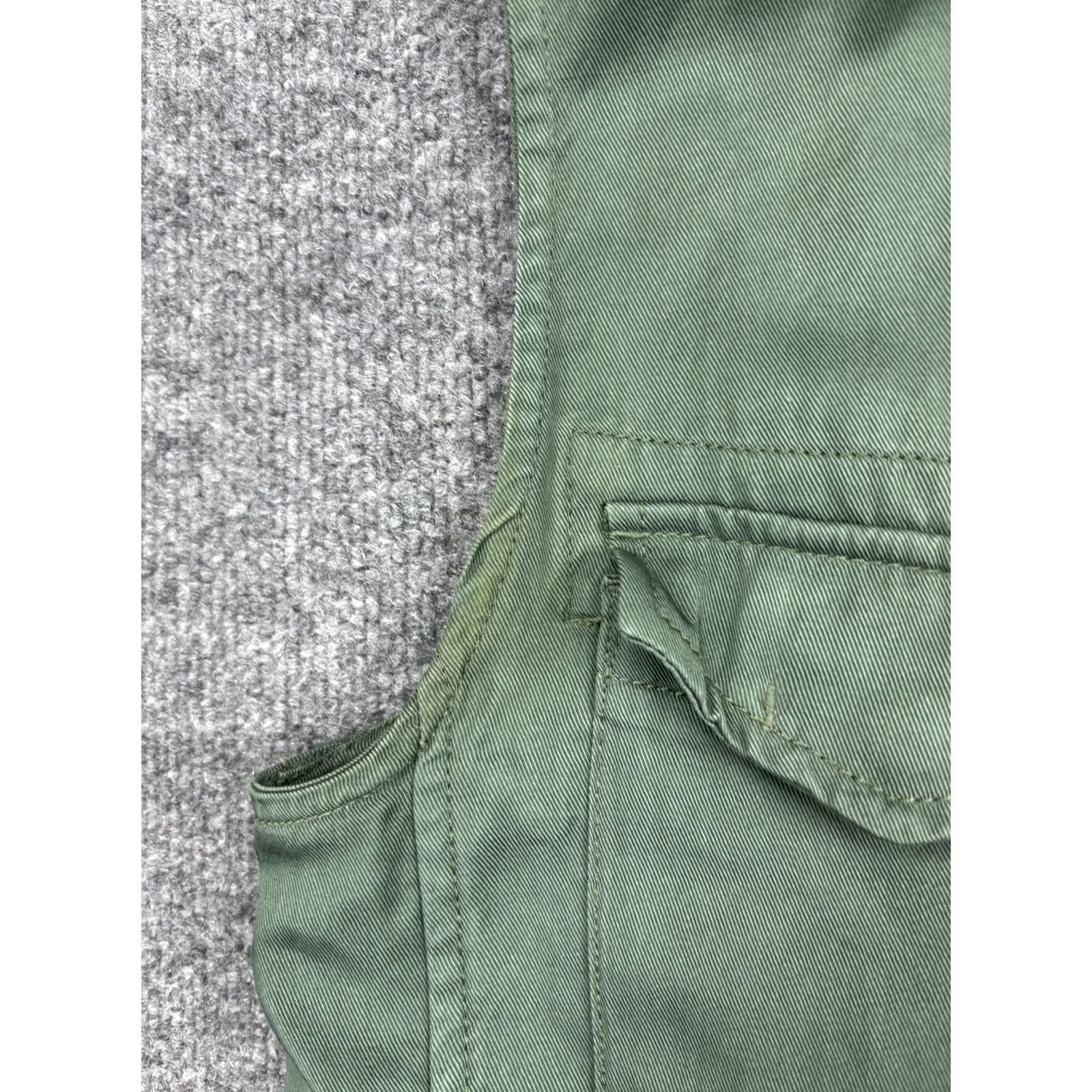Gap GAP Vest Womens Medium Green Utility Cargo Sleeveless Zip Front Pockets Lyocell Size M / US 6-8 / IT 42-44 - 6 Thumbnail