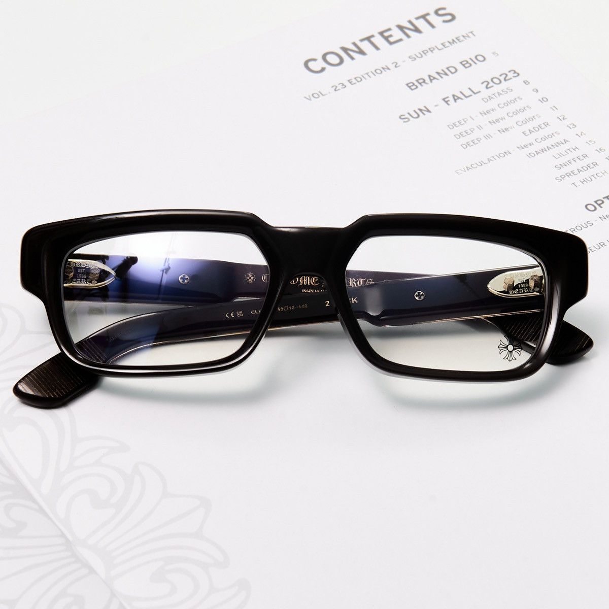 Chrome Hearts CHROME HEARTS 2 THICK CLASSIC BROWN GLASSES Size ONE SIZE - 6 Thumbnail
