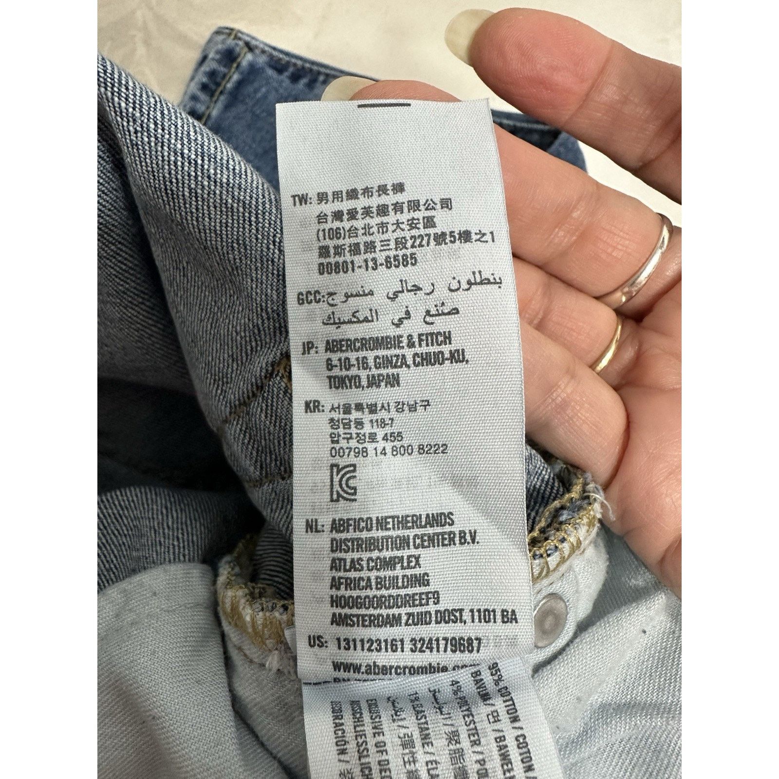 Abercrombie & Fitch Abercrombie Fitch Jeans Mens 29x32 Blue Denim slim straight Size US 29 - 13 Thumbnail