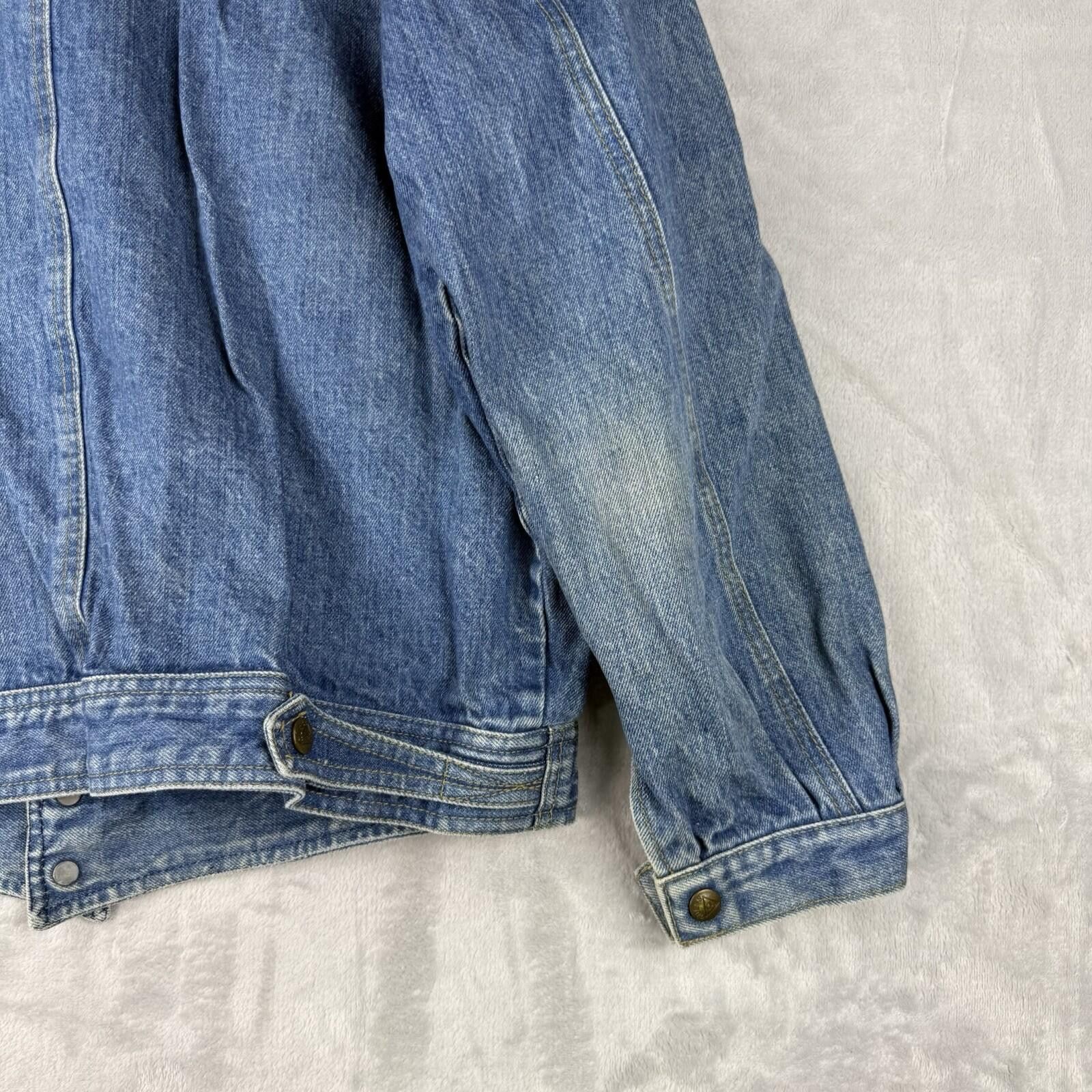 Guess VTG Guess Georges Marciano Denim Jacket Leather Patchwork L Size US L / EU 52-54 / 3 - 10 Thumbnail