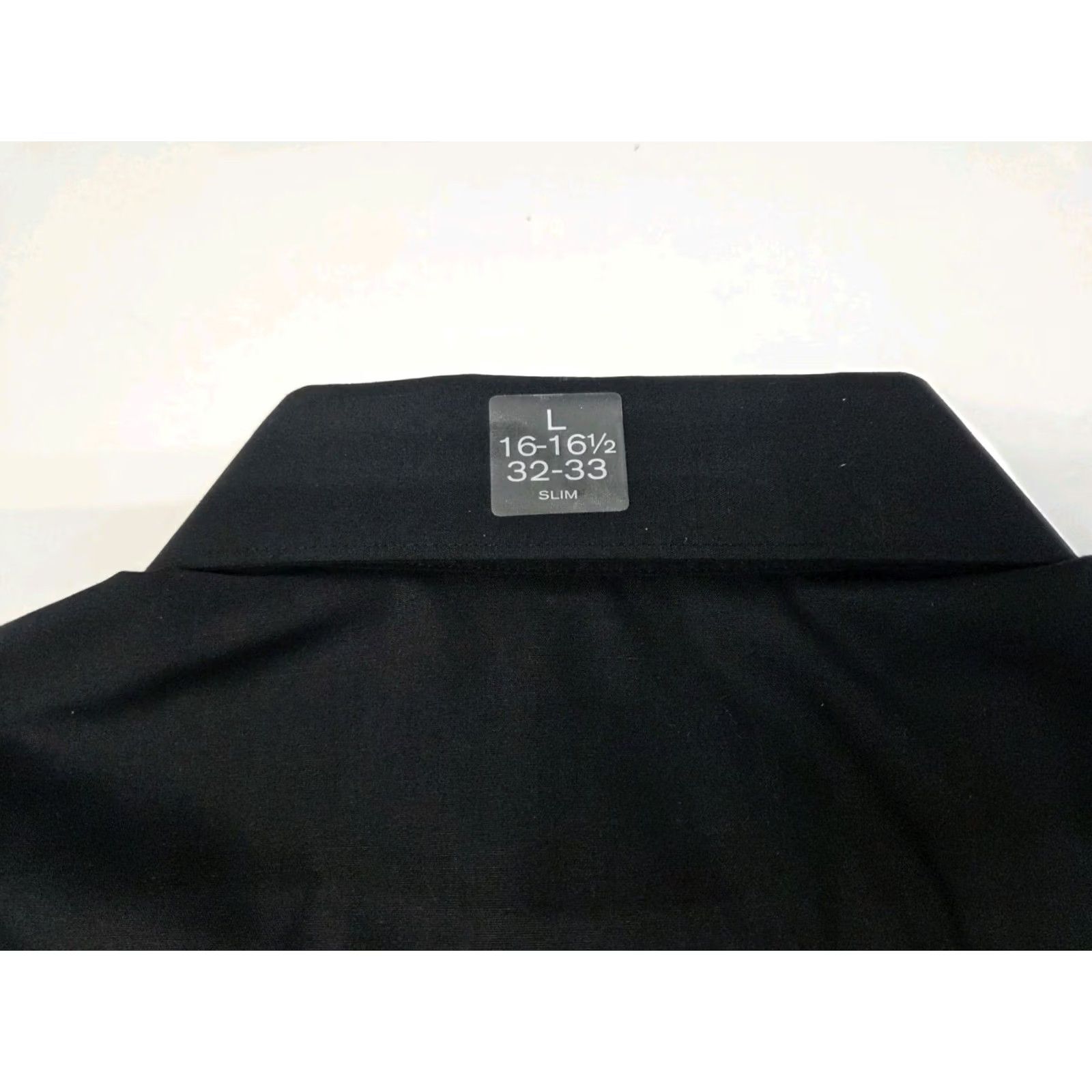 Vintage NWT J.Ferrari Mens Long Sleeve Slim Fit Black Shirt Size L 16-16.5/32-33 #8010 Size US L / EU 52-54 / 3 - 5 Thumbnail