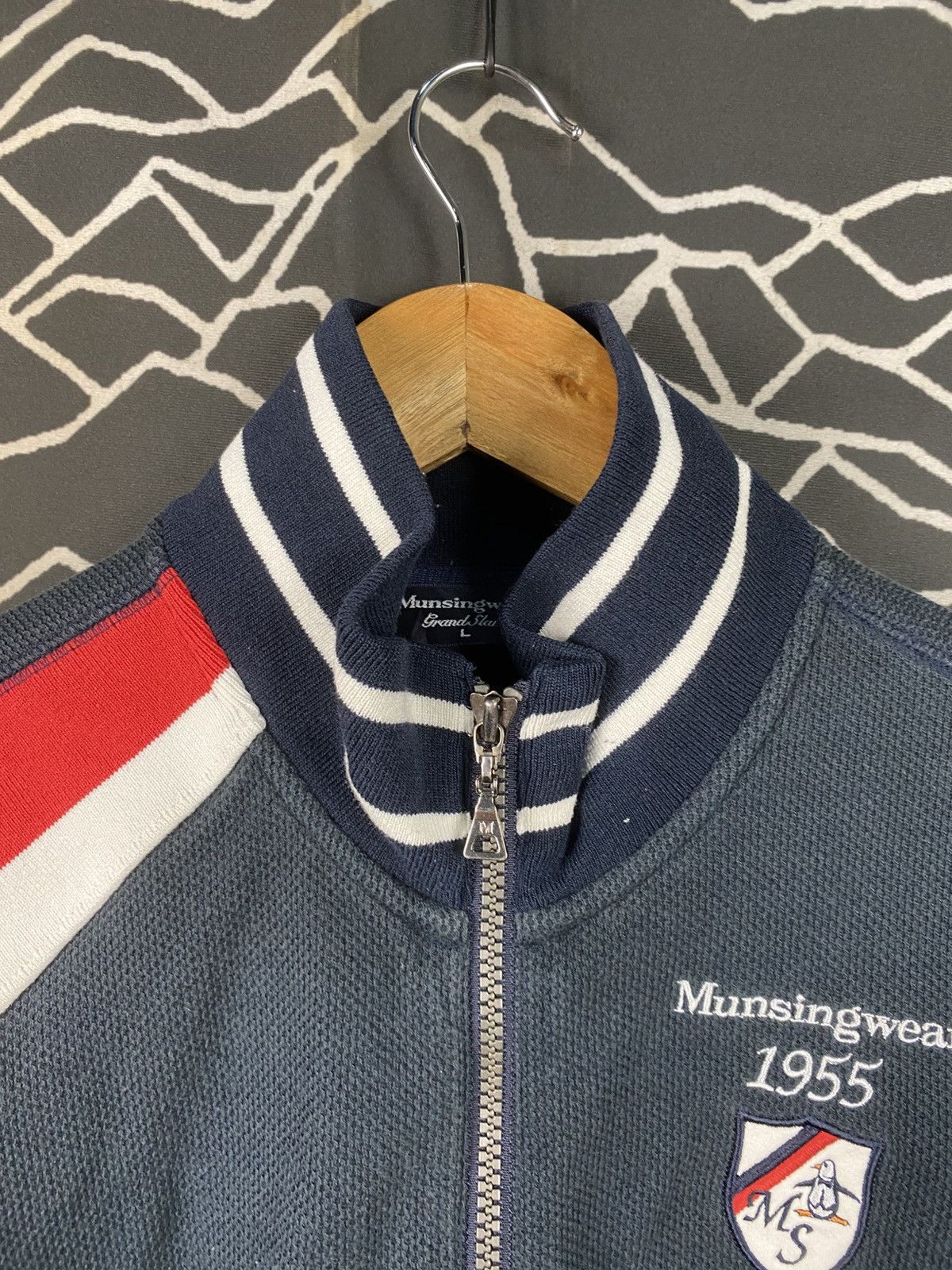Gear for Sports VINTAGE Munsingwear Penguin Grand Slam Knitted Track Jacket Size US M / EU 48-50 / 2 - 7 Thumbnail
