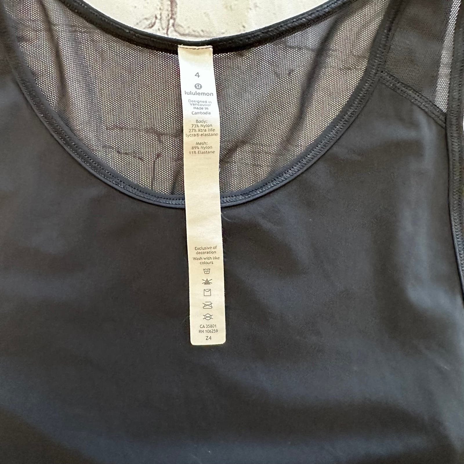 Lululemon Lululemon black Tank top Size S / US 4 / IT 40 - 6 Thumbnail
