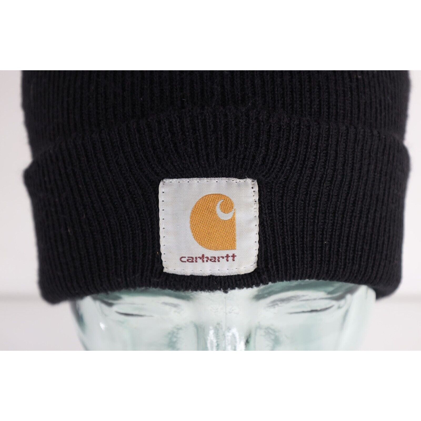 Carhartt × Vintage Vintage 90s Carhartt Spell Out Knit Winter Beanie Hat Size ONE SIZE - 2 Thumbnail