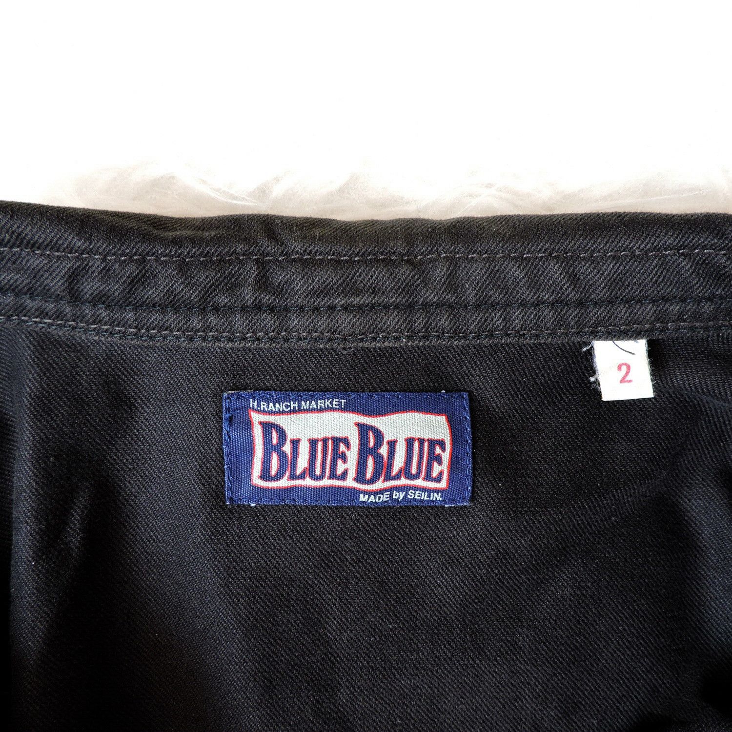 Blue Blue Japan BLUE BLUE NAVY SHAWL COLLAR DENIM WORK JACKET Size US M / EU 48-50 / 2 - 3 Thumbnail