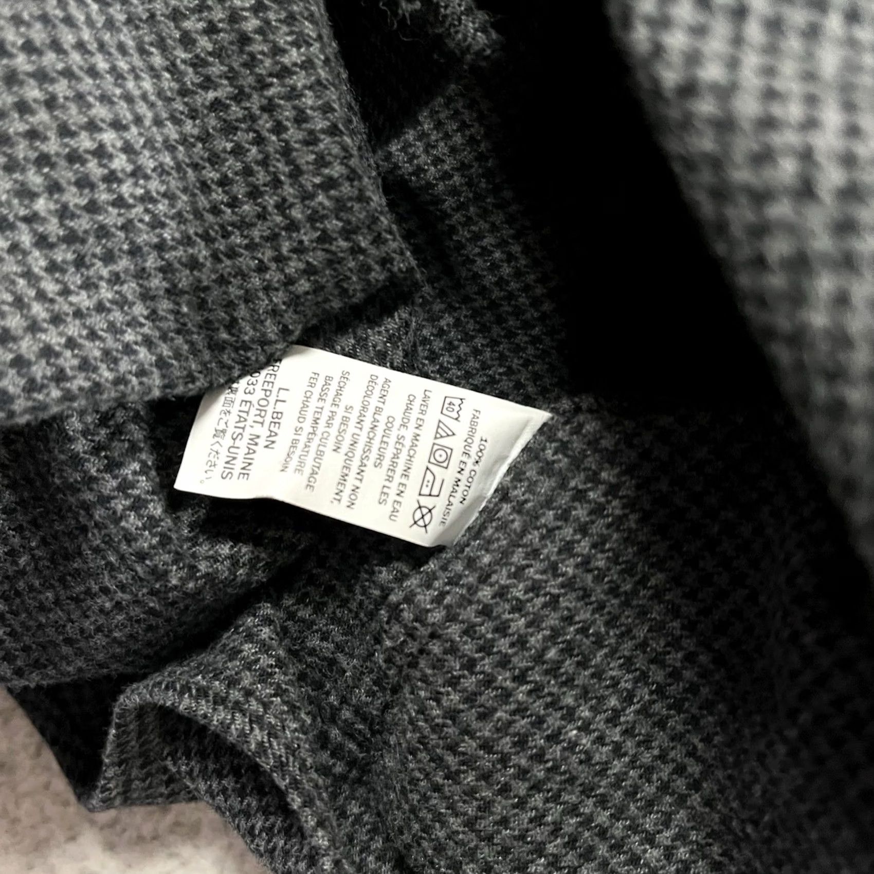 Vintage LL Bean Shirt Mens 2XL Gray Houndstooth Flannel Button-Up Long Sleeve Casual Vintage Style Womens? No, Mens. Size US XXL / EU 58 / 5 - 5 Thumbnail