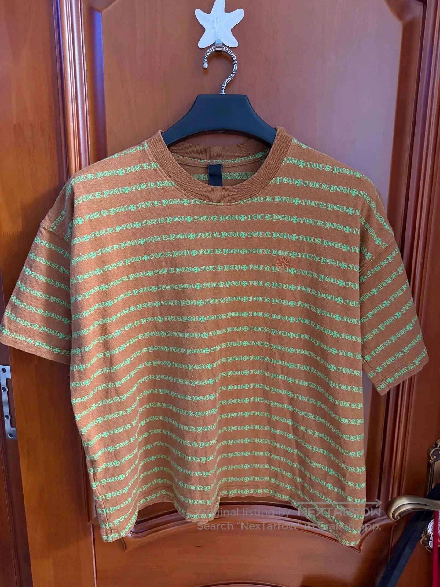 Chrome Hearts chrome hearts brown green striped short sleeve tee. Size US M / EU 48-50 / 2 - 1 Thumbnail