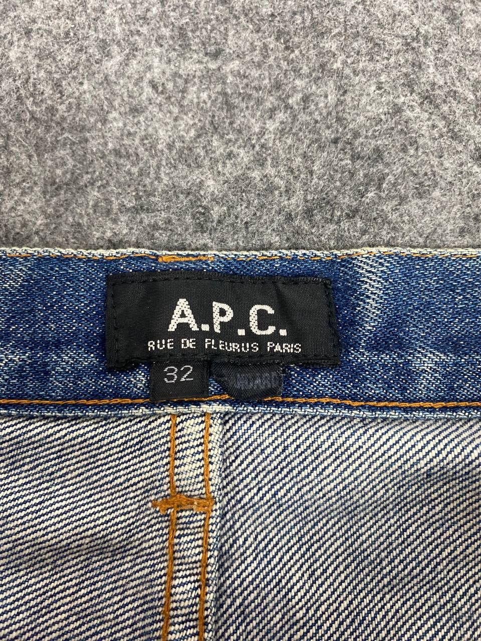 A.P.C. vintage apc japan selvedge distressed denim nice design Size US 33 - 17 Thumbnail