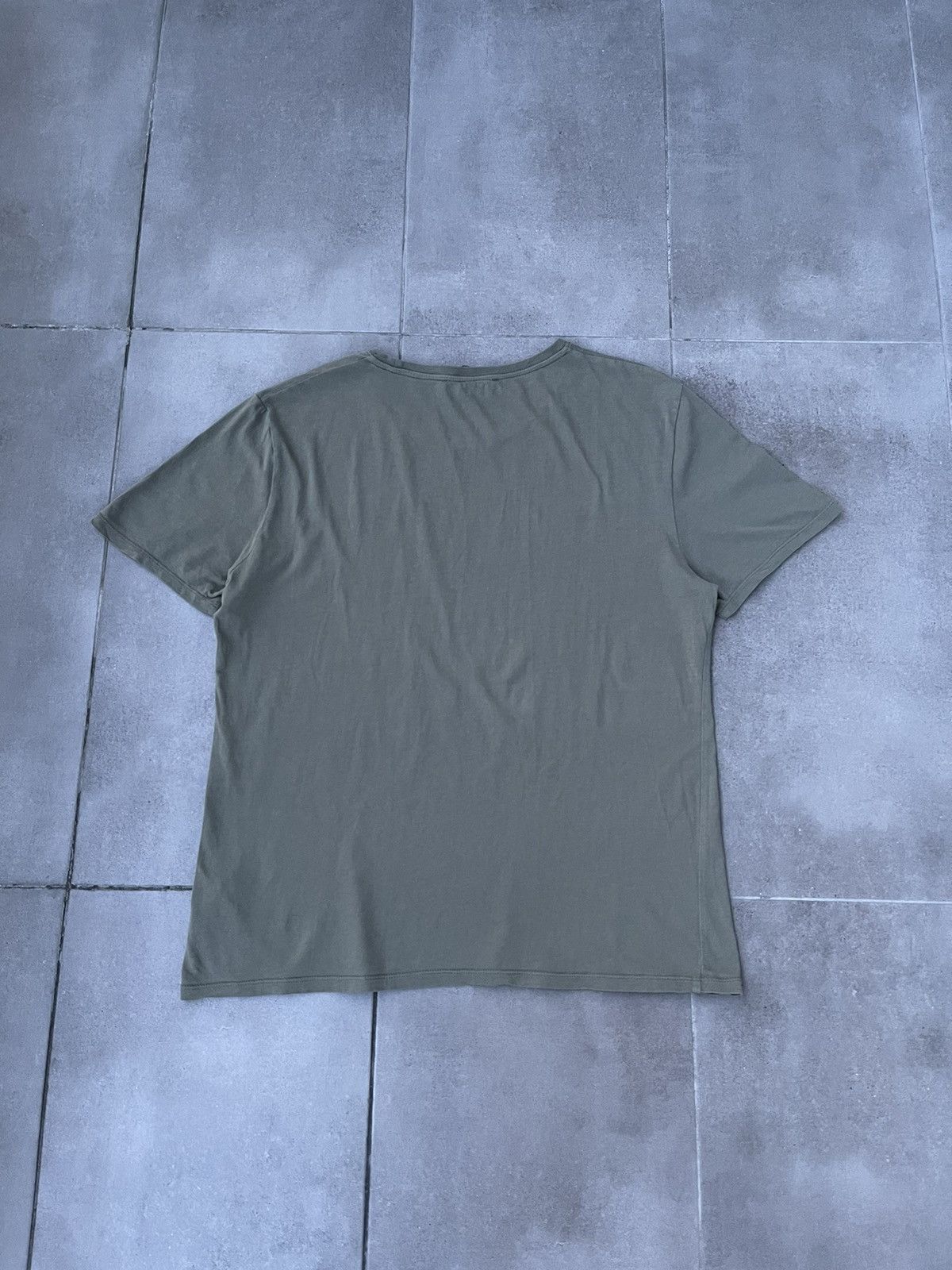 Balmain FW15 Balmain X HM Big Logo Swamp Green Short Sleeve T-Shirt Size US M / EU 48-50 / 2 - 5 Thumbnail