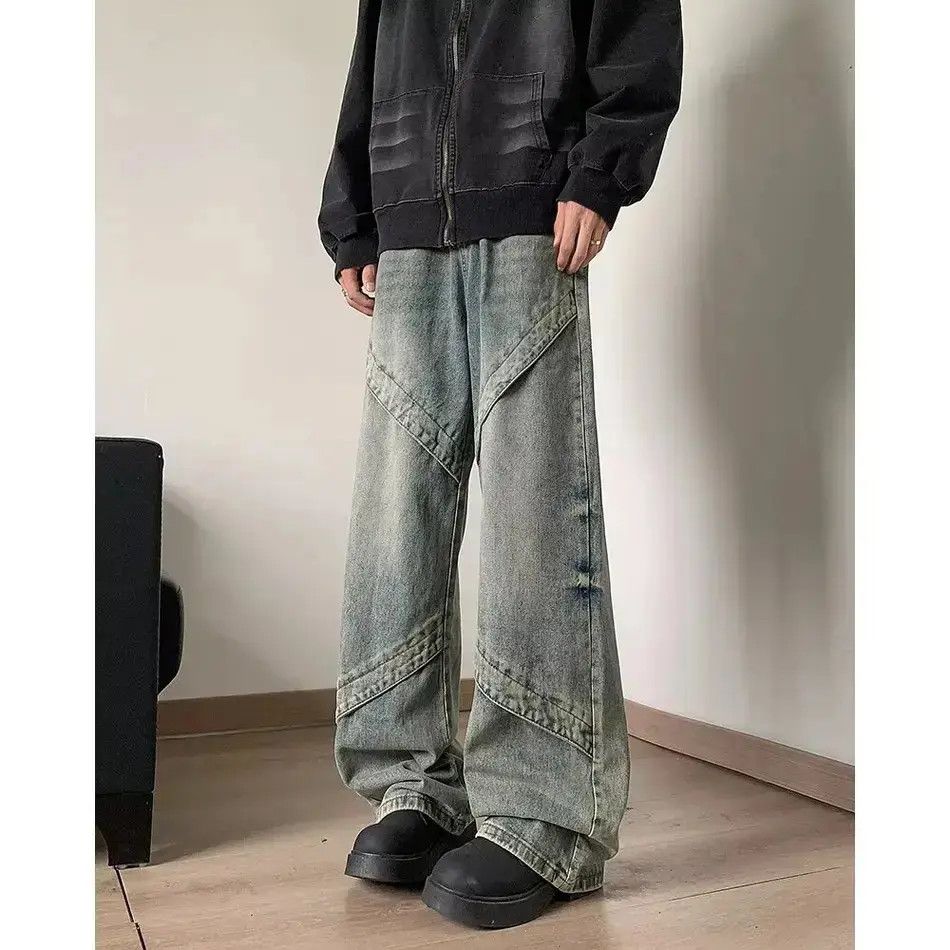 Japanese Brand Loose straight leg wide leg jeans Size US 32 / EU 48 - 1 Thumbnail