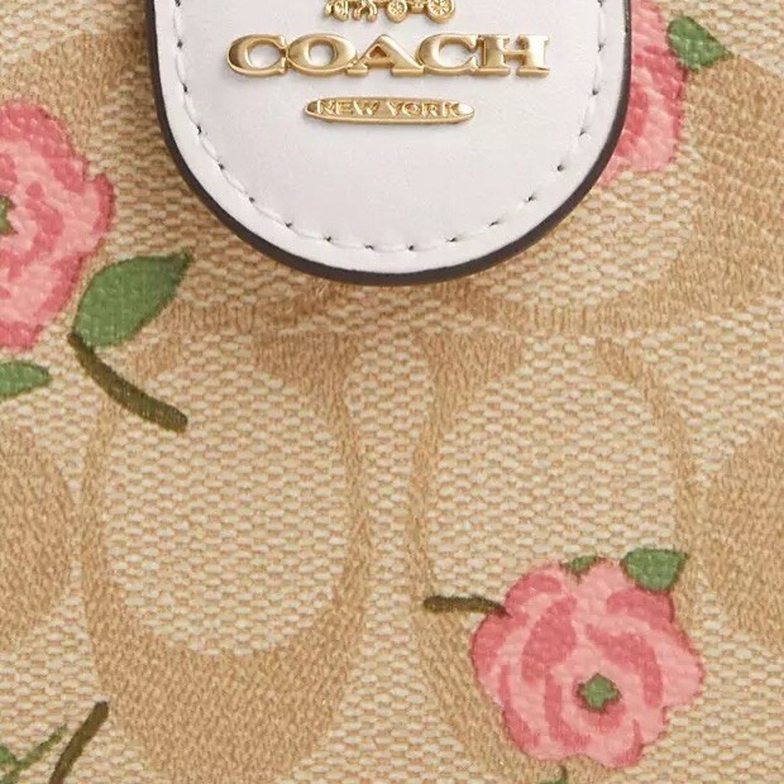 Coach NWT Coach Medium Corner Zip Wallet Floral Print CR968 Size ONE SIZE - 7 Thumbnail